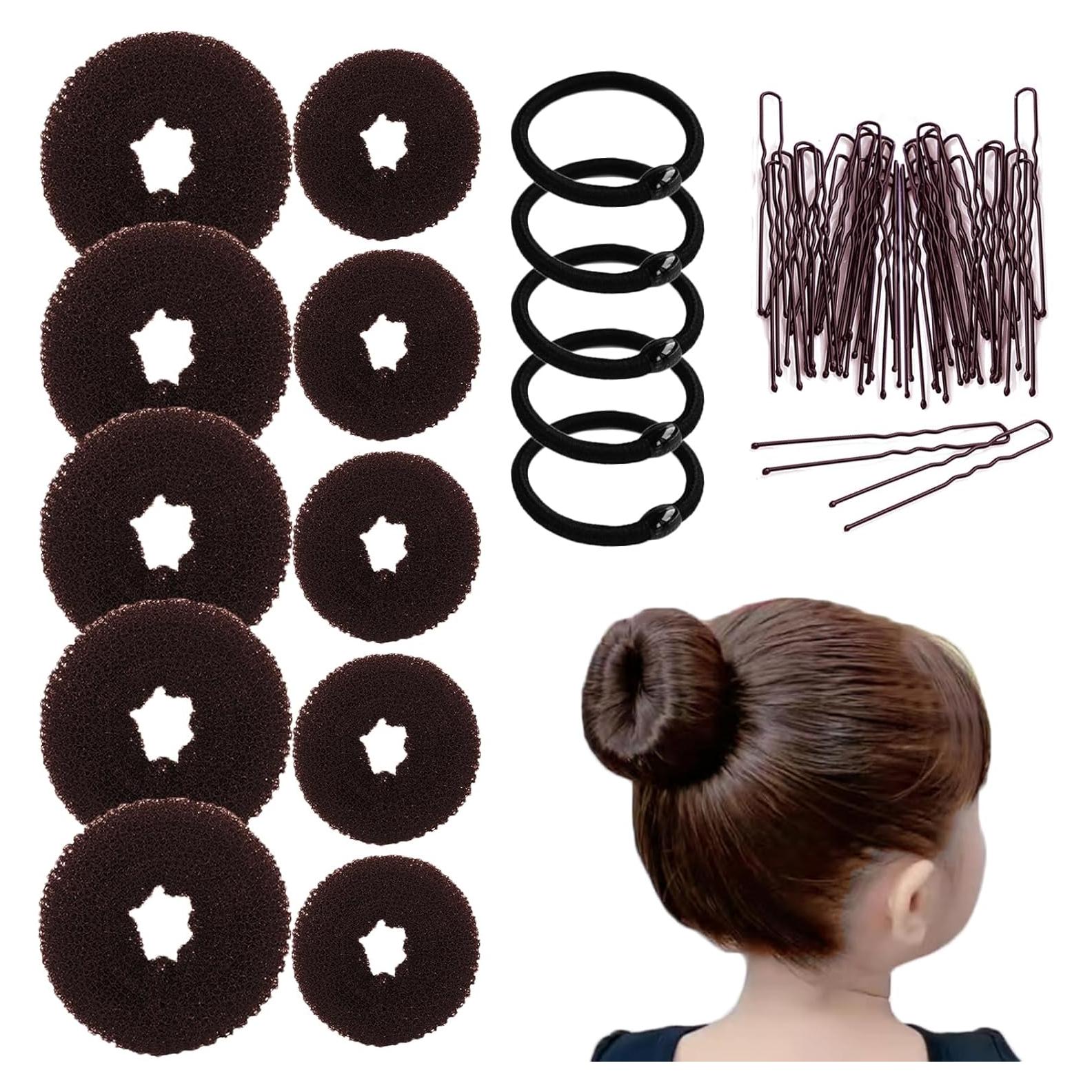 Juego de Hacedor de Moño Donut FORESRUM - 10 Piezas