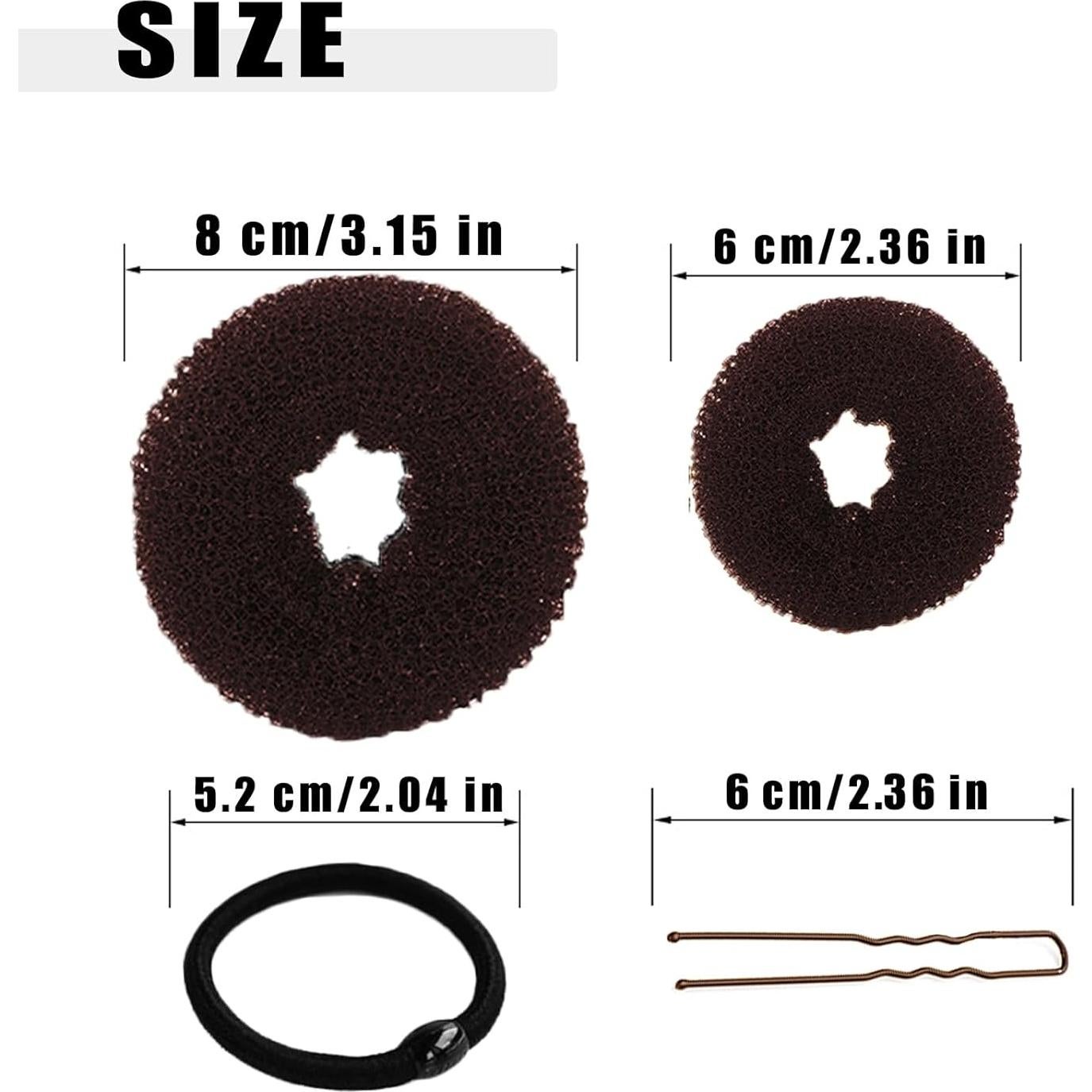 Juego de Hacedor de Moño Donut FORESRUM - 10 Piezas