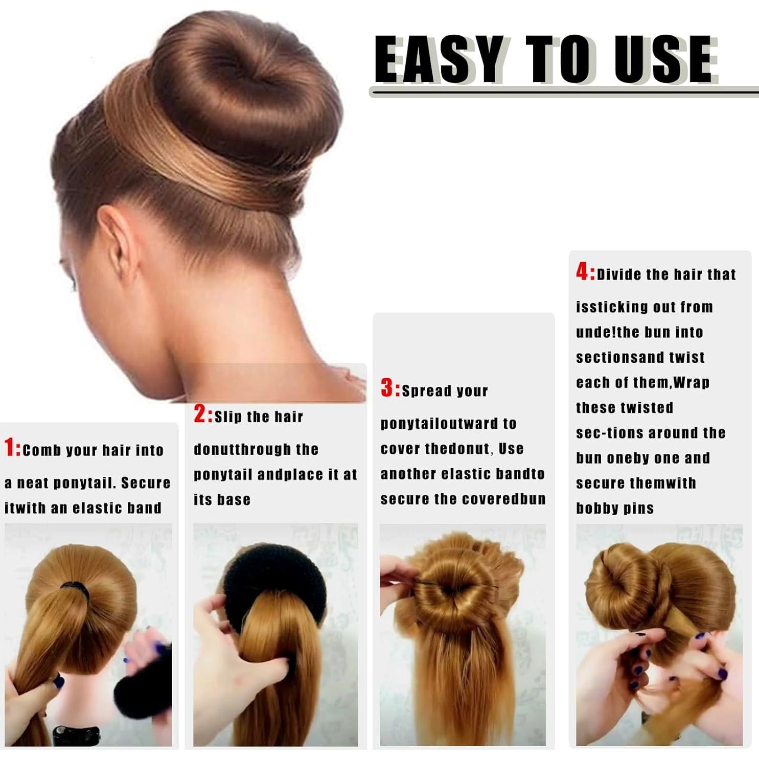 Juego de Hacedor de Moño Donut FORESRUM - 10 Piezas