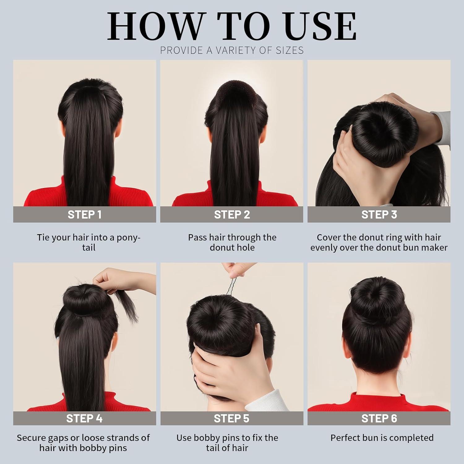 Conjunto de Fabricantes de Moño Teenitor - 3 Tamaños y 5 Bandas