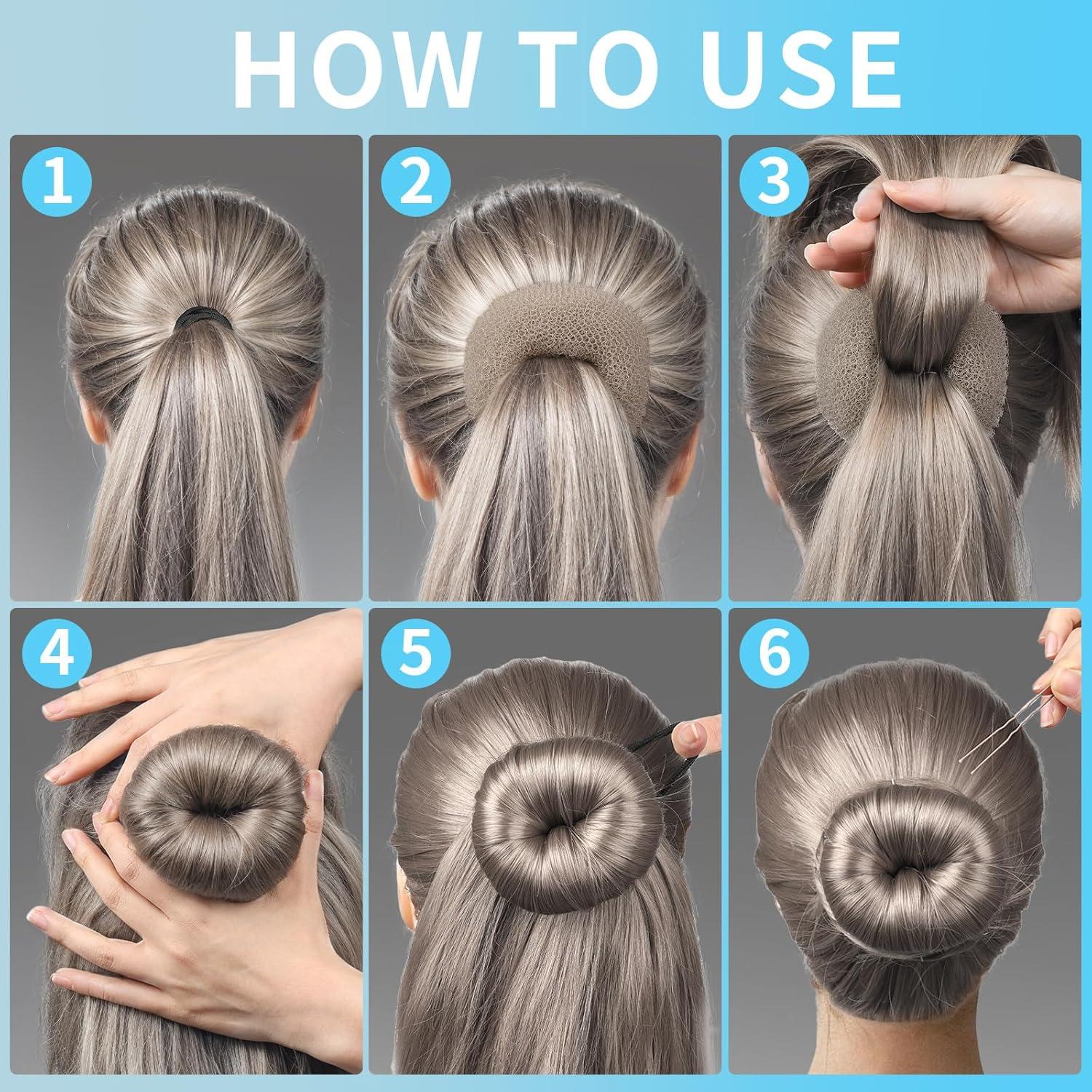 Kit Hacedores de Moños FANDAMEI - 4 Donuts y Accesorios