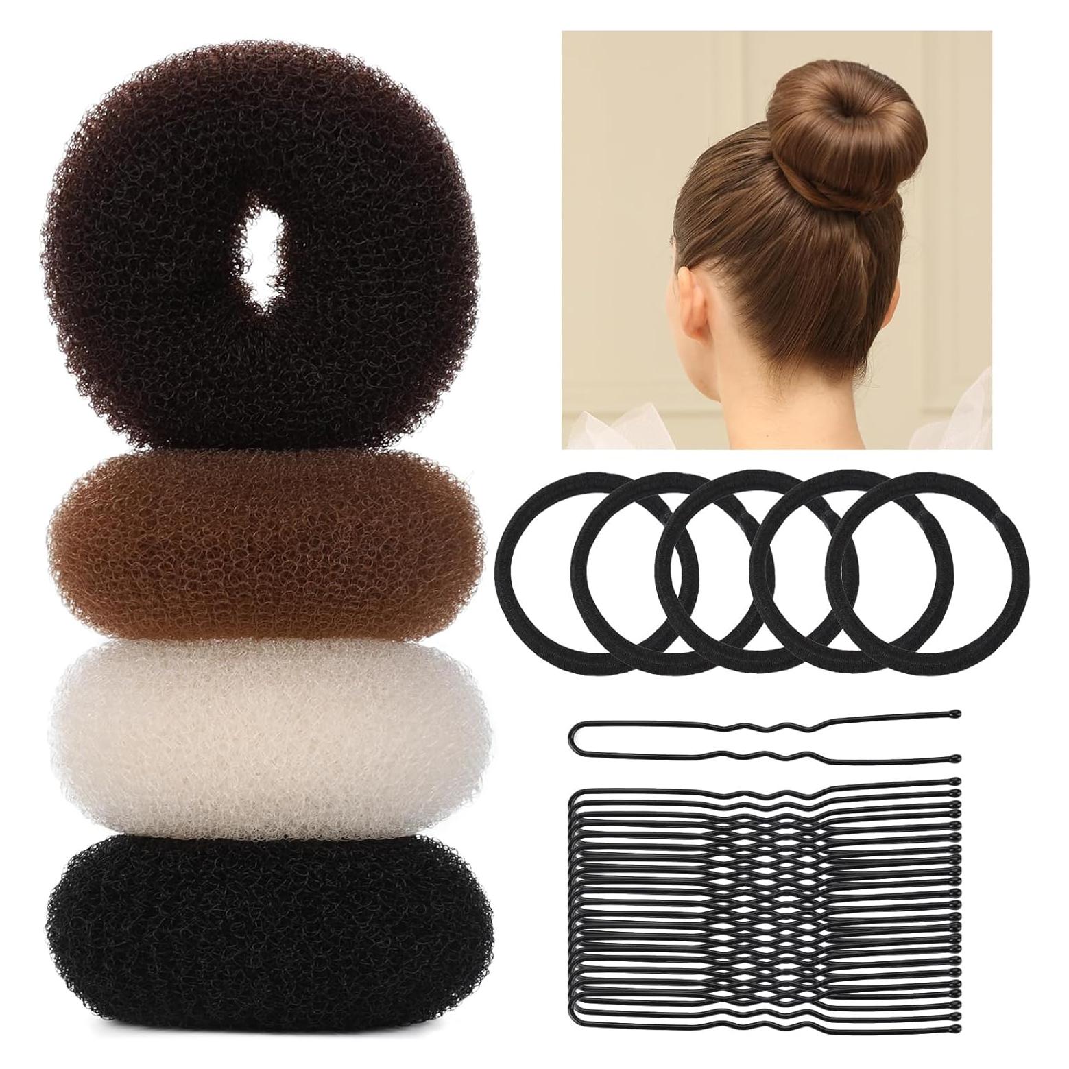 Conjunto de Donuts para Moño Mediano Teenitor - 4 Colores