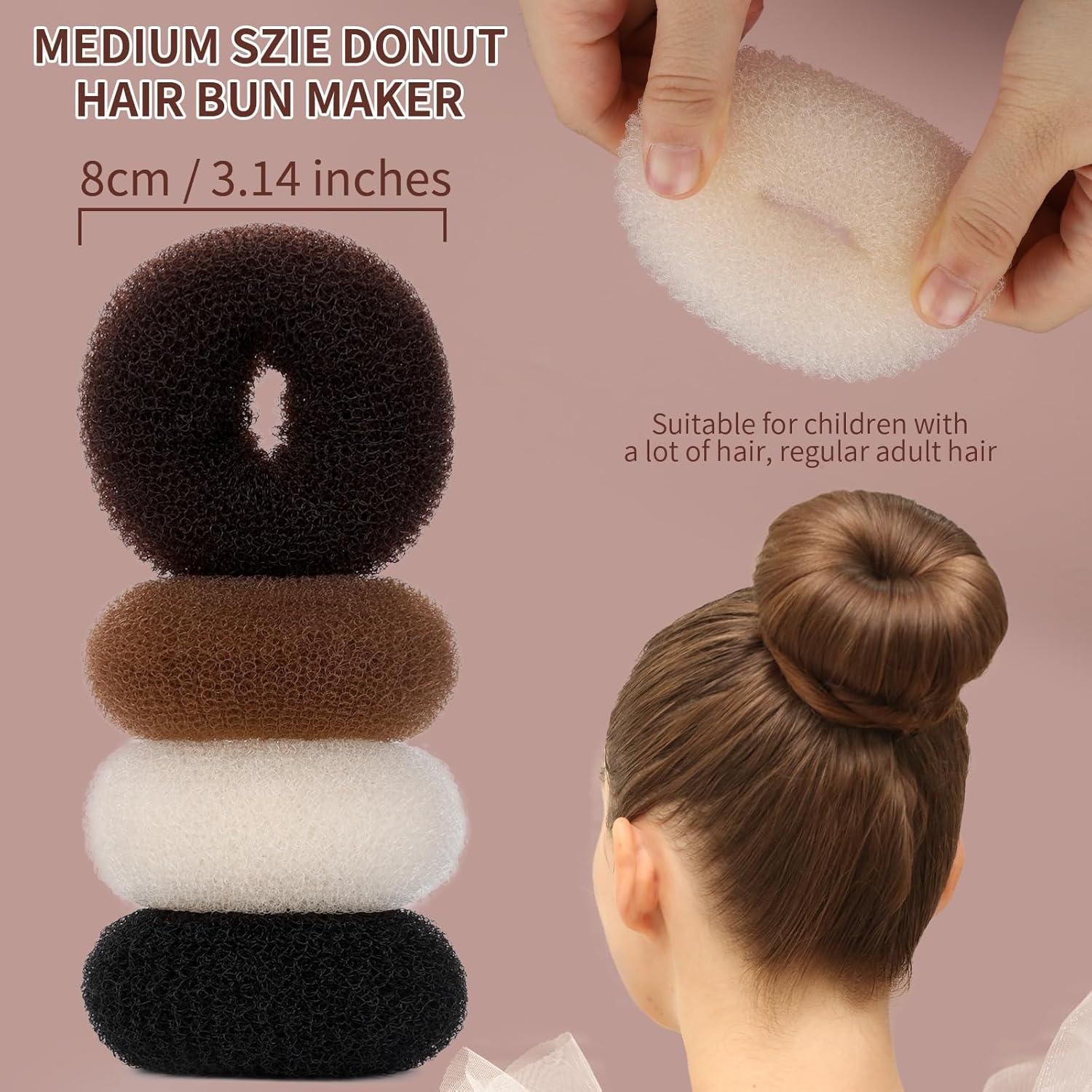 Conjunto de Donuts para Moño Mediano Teenitor - 4 Colores