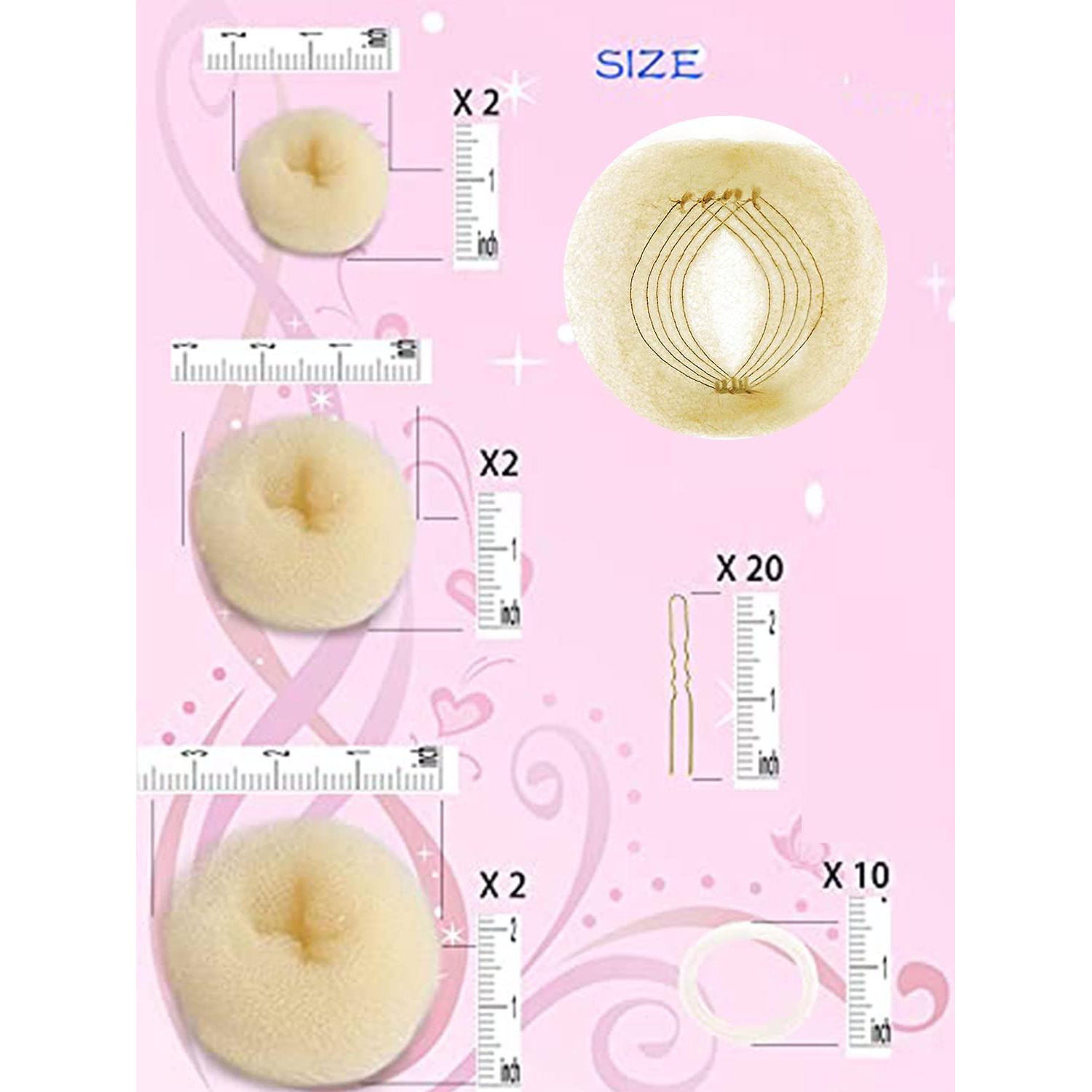 Hacedor de Moño de Cabello Stunner Cat - 6 Donuts y Accesorios