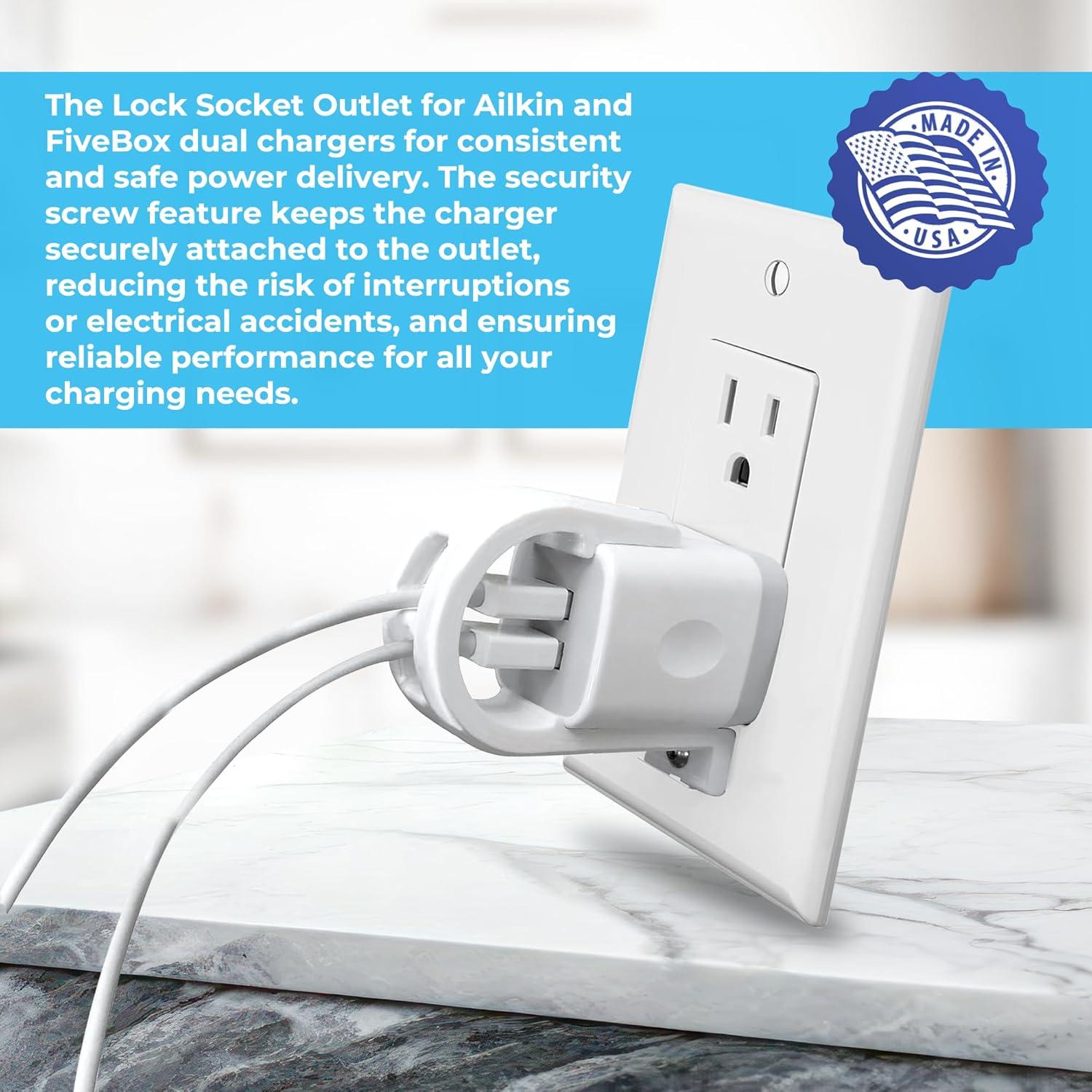 Bloqueo de Enchufe para Cargador Lock Ailkin FiveBox 2 Unidades