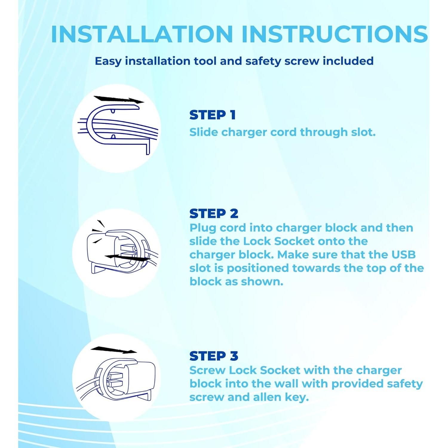 Bloqueo de Enchufe para Cargador Lock Ailkin FiveBox 2 Unidades