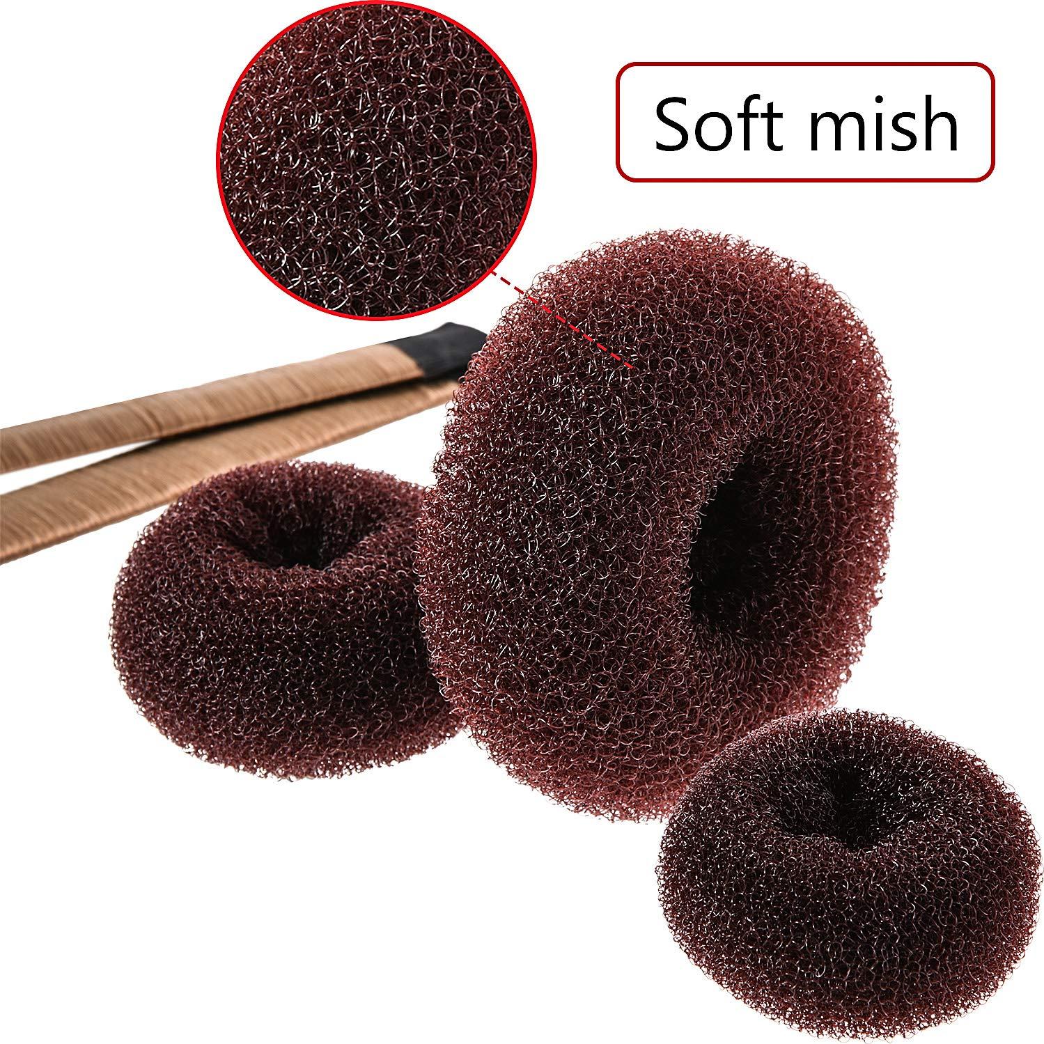 Juego de Estilizado de Cabello WILLBOND - 3 Donuts, 2 Formadores, 4 Herramientas