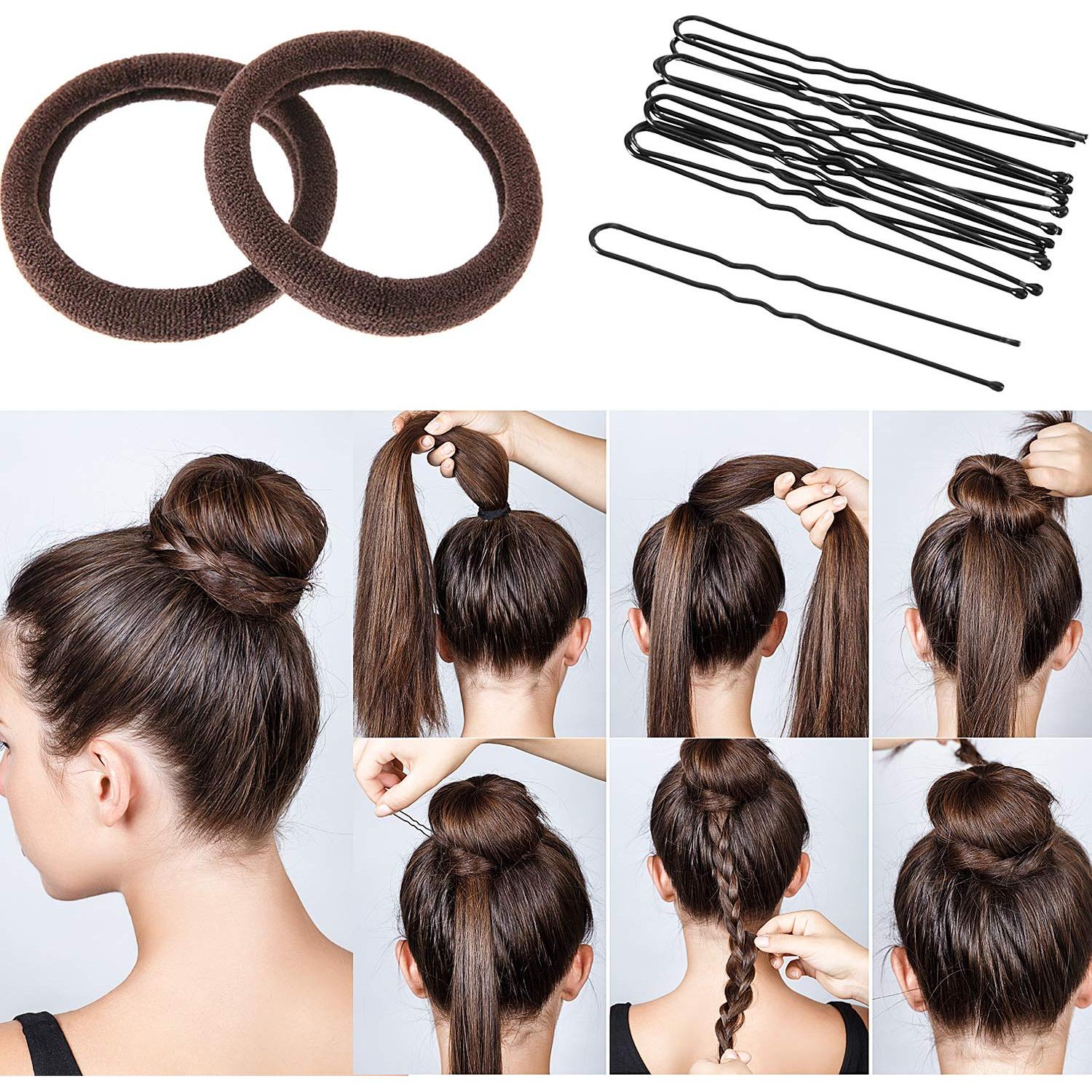 Juego de Estilizado de Cabello WILLBOND - 3 Donuts, 2 Formadores, 4 Herramientas