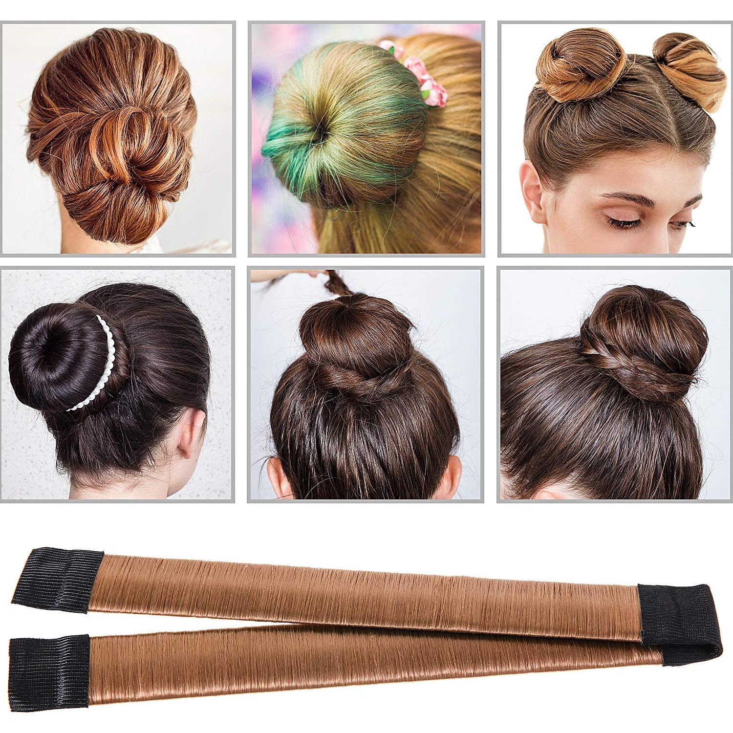 Juego de Estilizado de Cabello WILLBOND - 3 Donuts, 2 Formadores, 4 Herramientas