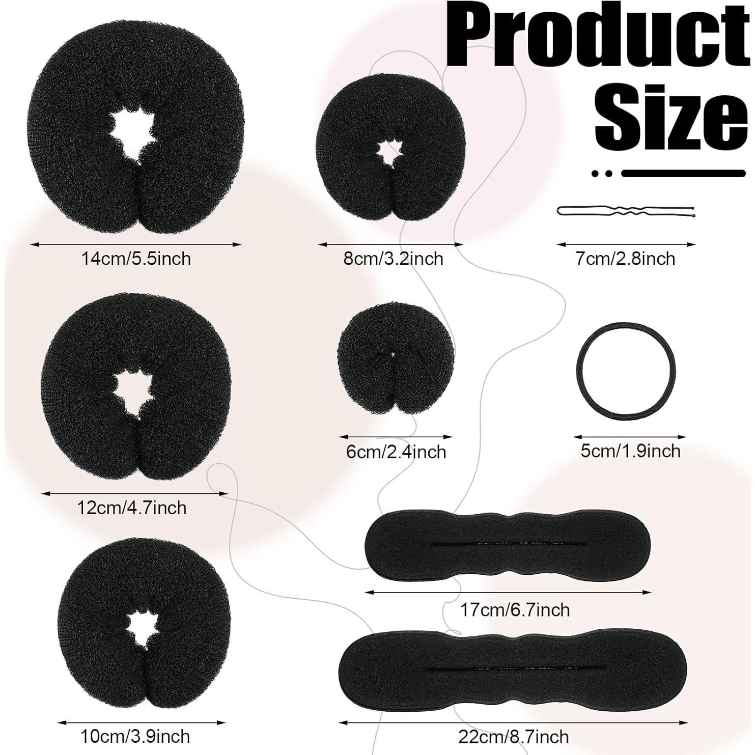 Set de 34 Piezas para Peinados Yinder - Hacedores de Moño y Accesorios