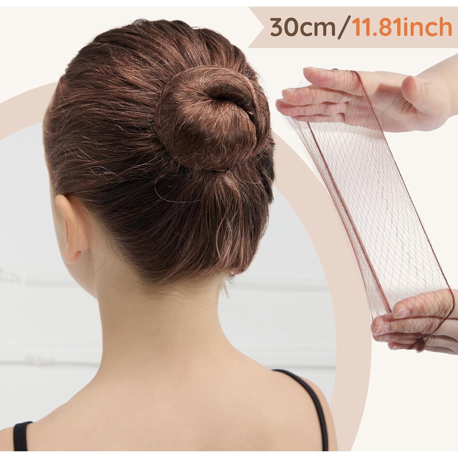 Kit de Moños para Niños Teenitor - 2 Formadores, 10 Redes, 20 Horquillas, 5 Bandas