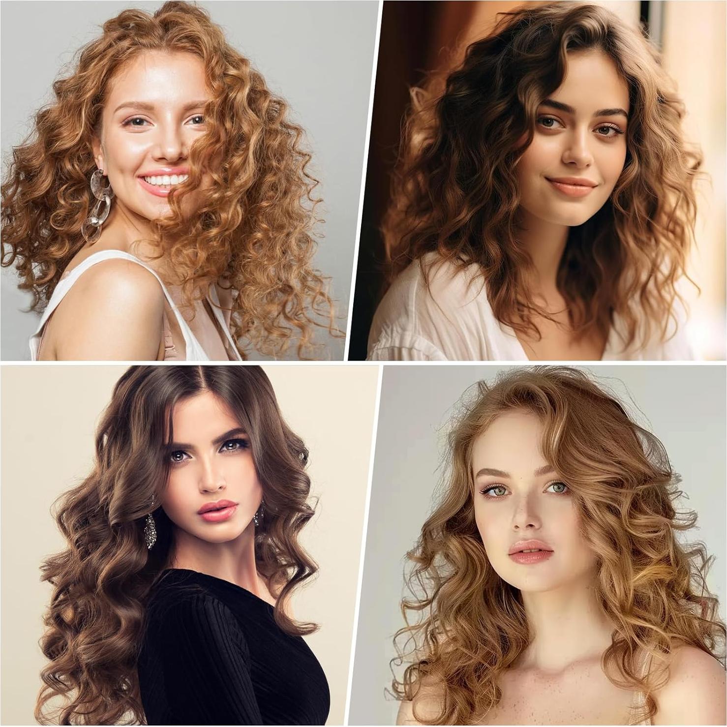 Juego de Rulos Autoadhesivos Obeoby - 50 Piezas Rosa