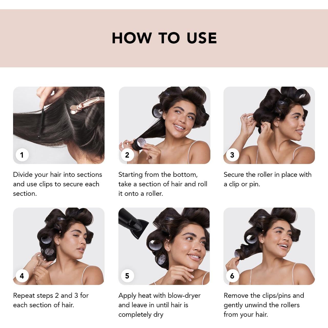 Rizadores Térmicos de Cerámica Kitsch Pro - 8 Piezas para Cabello