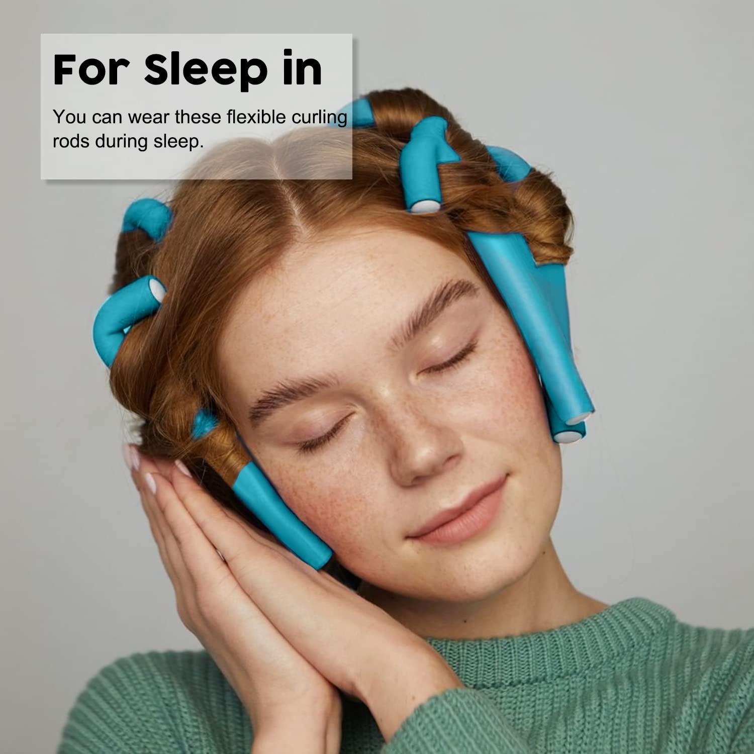 Set de 47 Rulos Flexibles Sin Calor xnicx 18 cm para Cabello