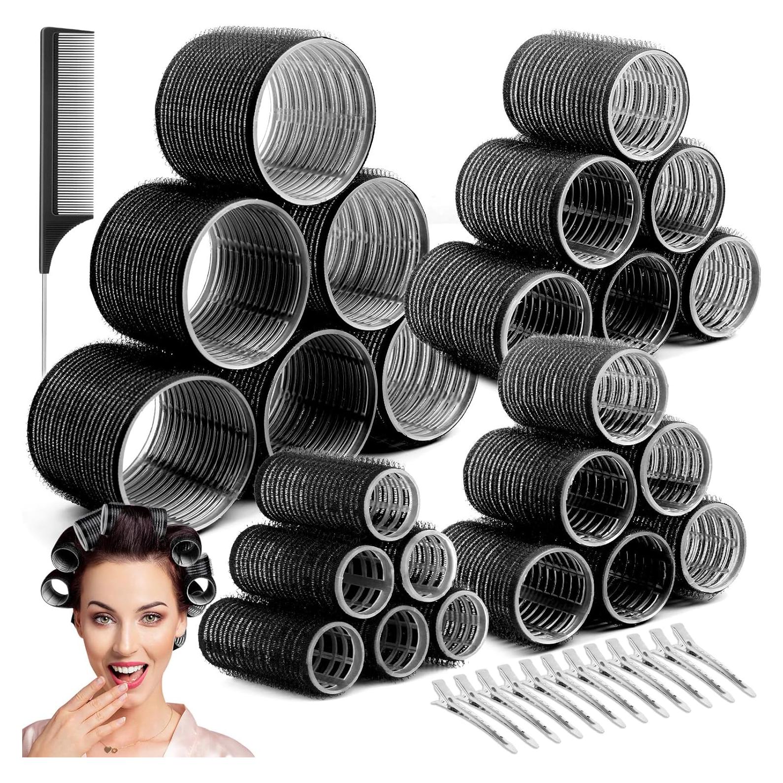 Rizadores de Cabello sin Calor Cludoo 24 Piezas 4 Tamaños