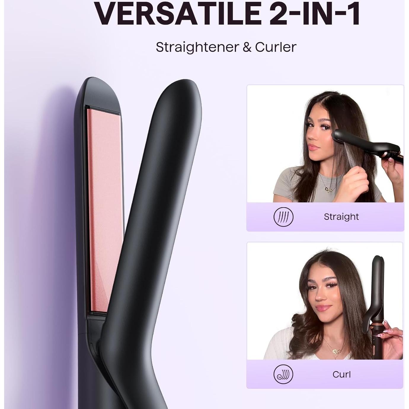 Set Rizador 3 en 1 Wavytalk - Rizador 3.2 cm y Plancha 2.5 cm