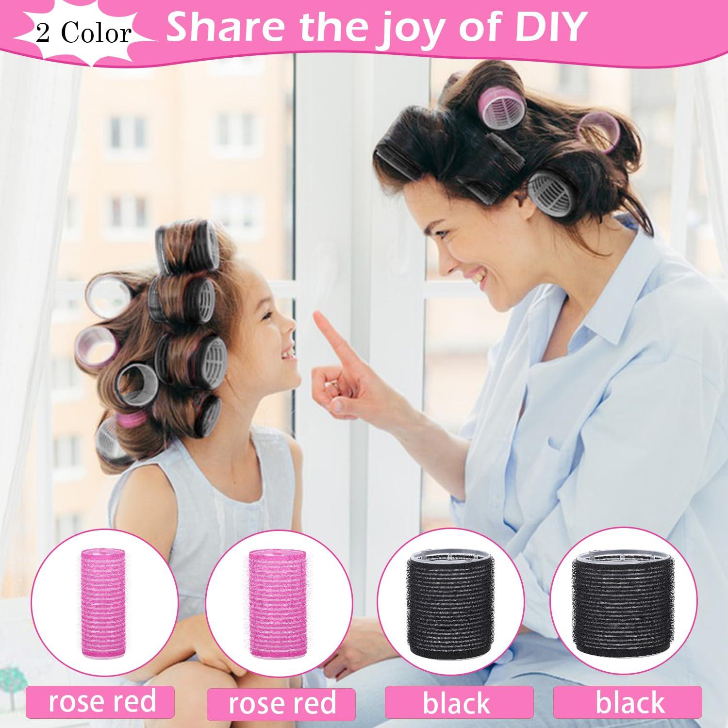 Juego de Rulos Autoadhesivos OJXKZ 50 Piezas para Cabello