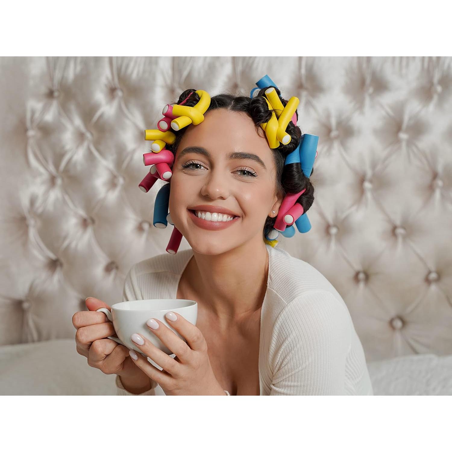 Rizadores de Pelo Flexibles Tifara 42 Piezas 17.78 cm Sin Calor