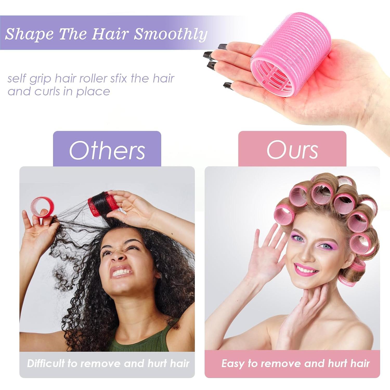 Juego de Rulos para Cabello YHOVID - 72 Piezas, 5 Tamaños