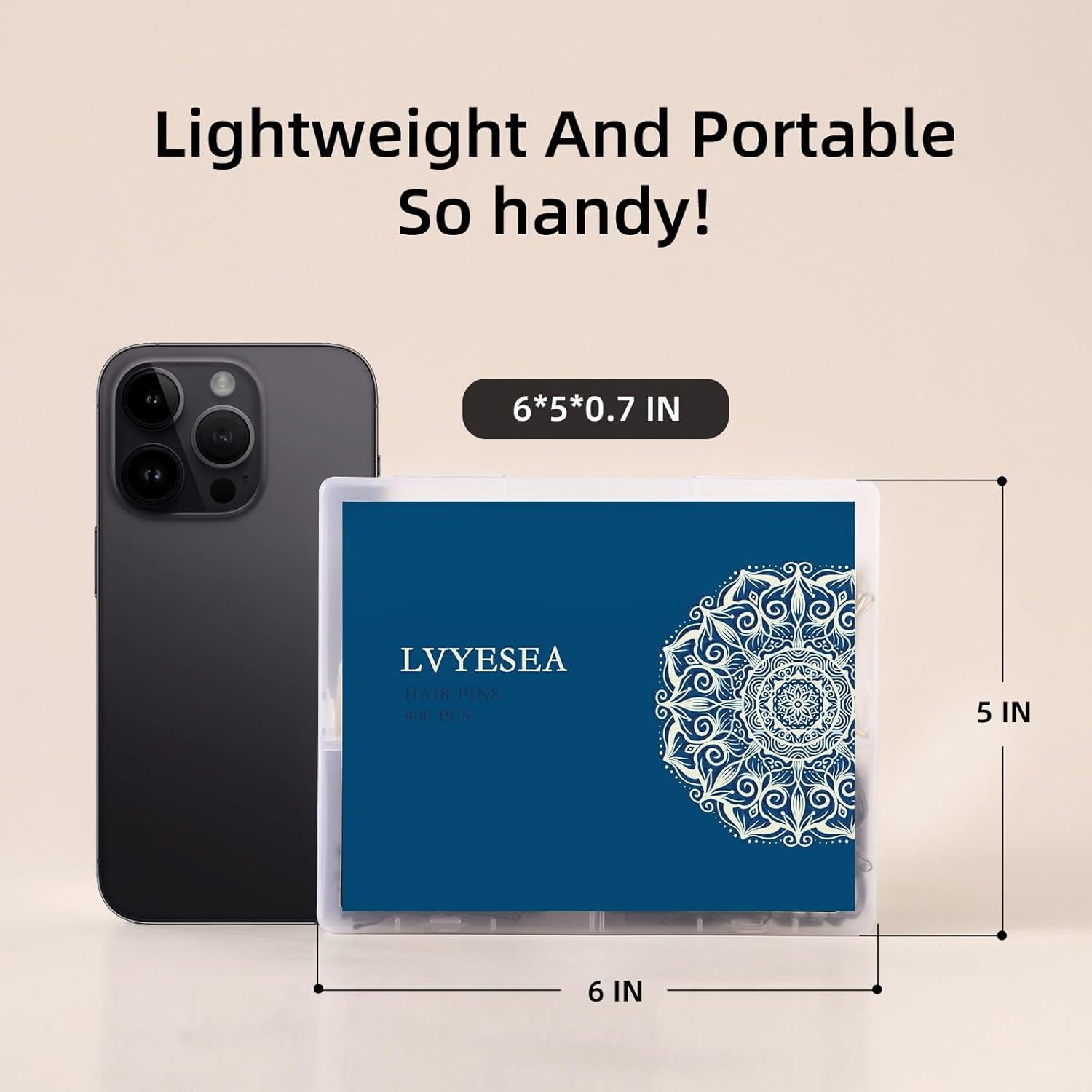 Juego de 400 Horquillas Lvyesea - 80 Doradas, 160 Negras, 160 Marrones