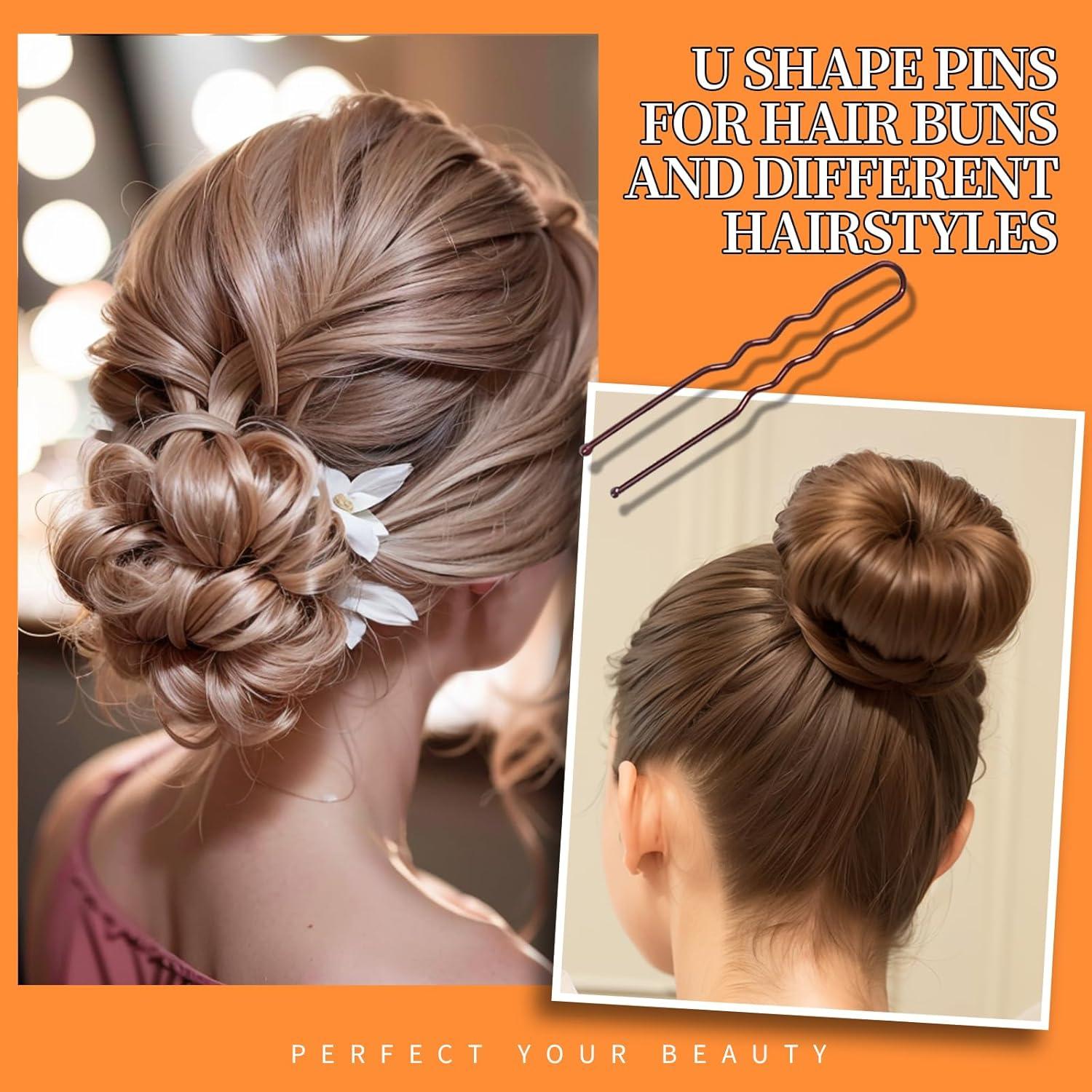 Set de 100 Horquillas Marrones Teenitor 5.08cm para Cabello