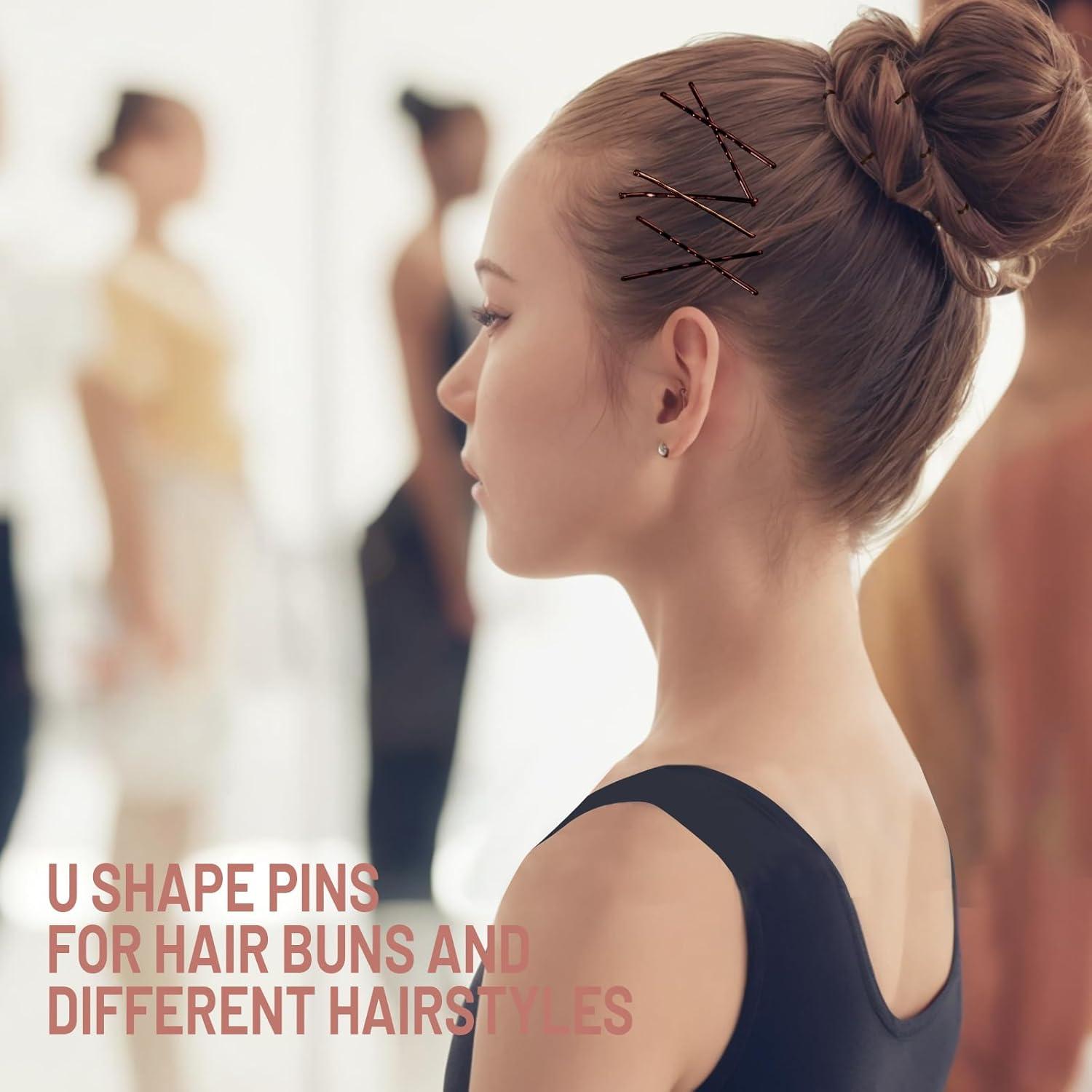 Set de 100 Horquillas Marrones Teenitor 5.08cm para Cabello