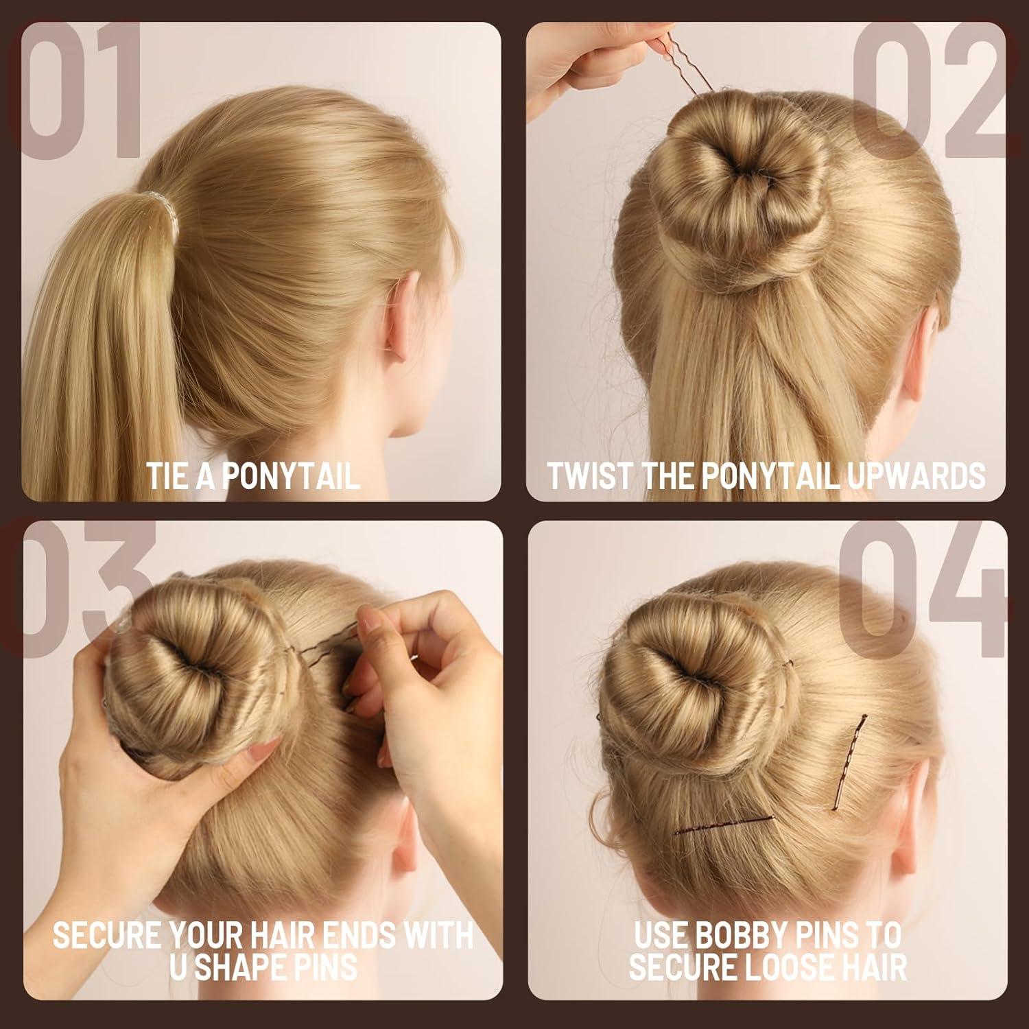 Set de 100 Horquillas Marrones Teenitor 5.08cm para Cabello