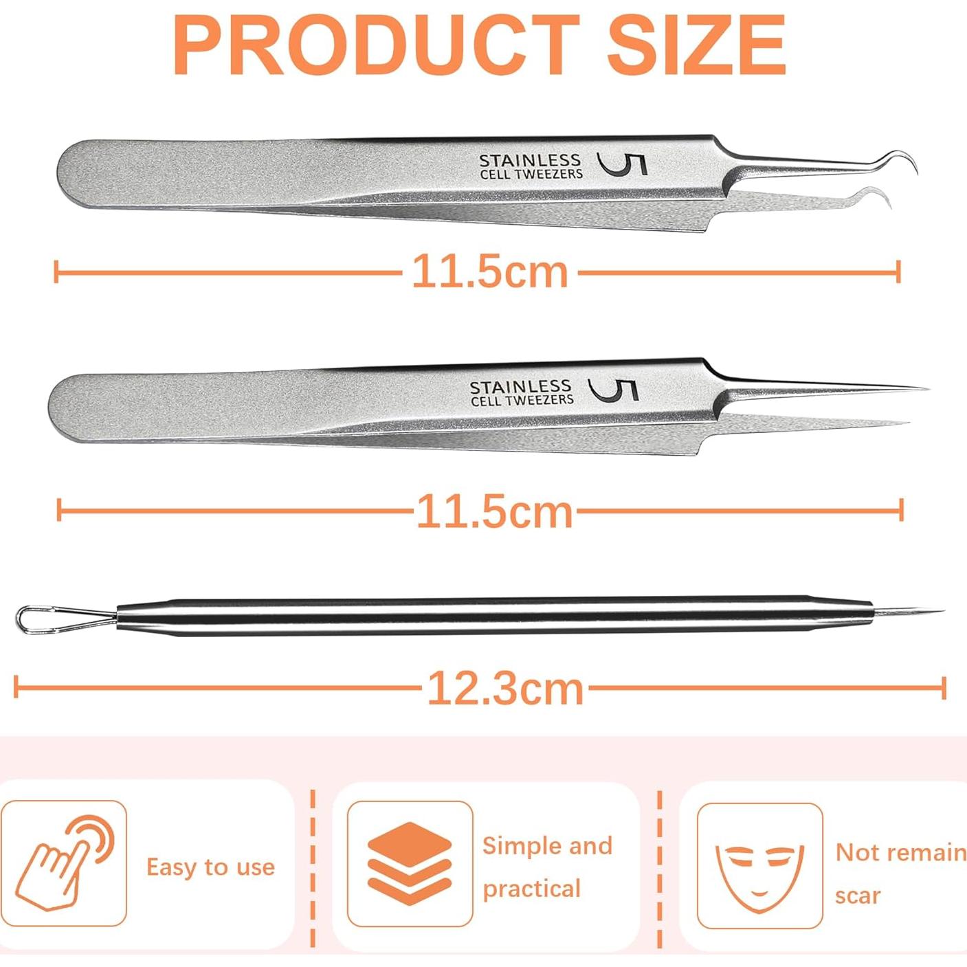 Kit de Pinzas WSYUB para Puntos Negros y Vello Encarnado