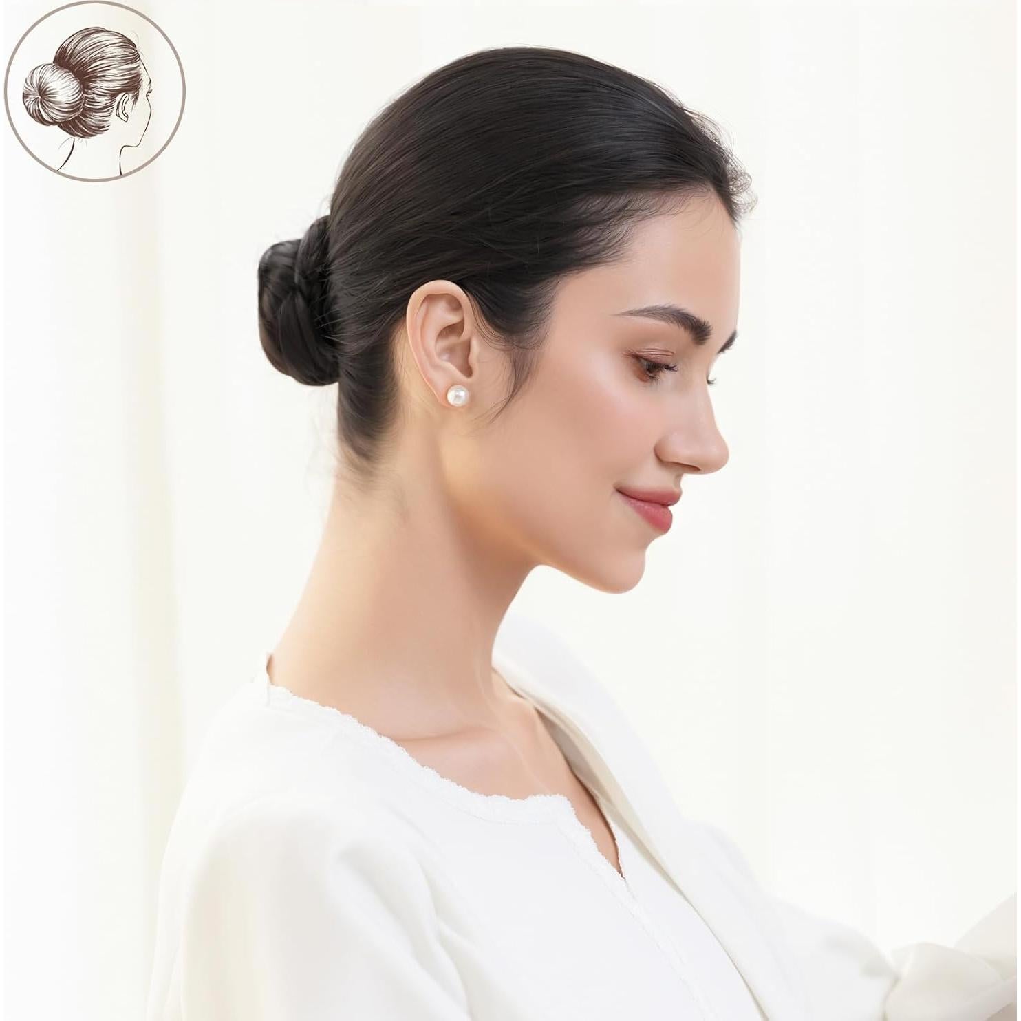 Pasadores de Cabello Espirales FANDAMEI 50 Piezas Negros