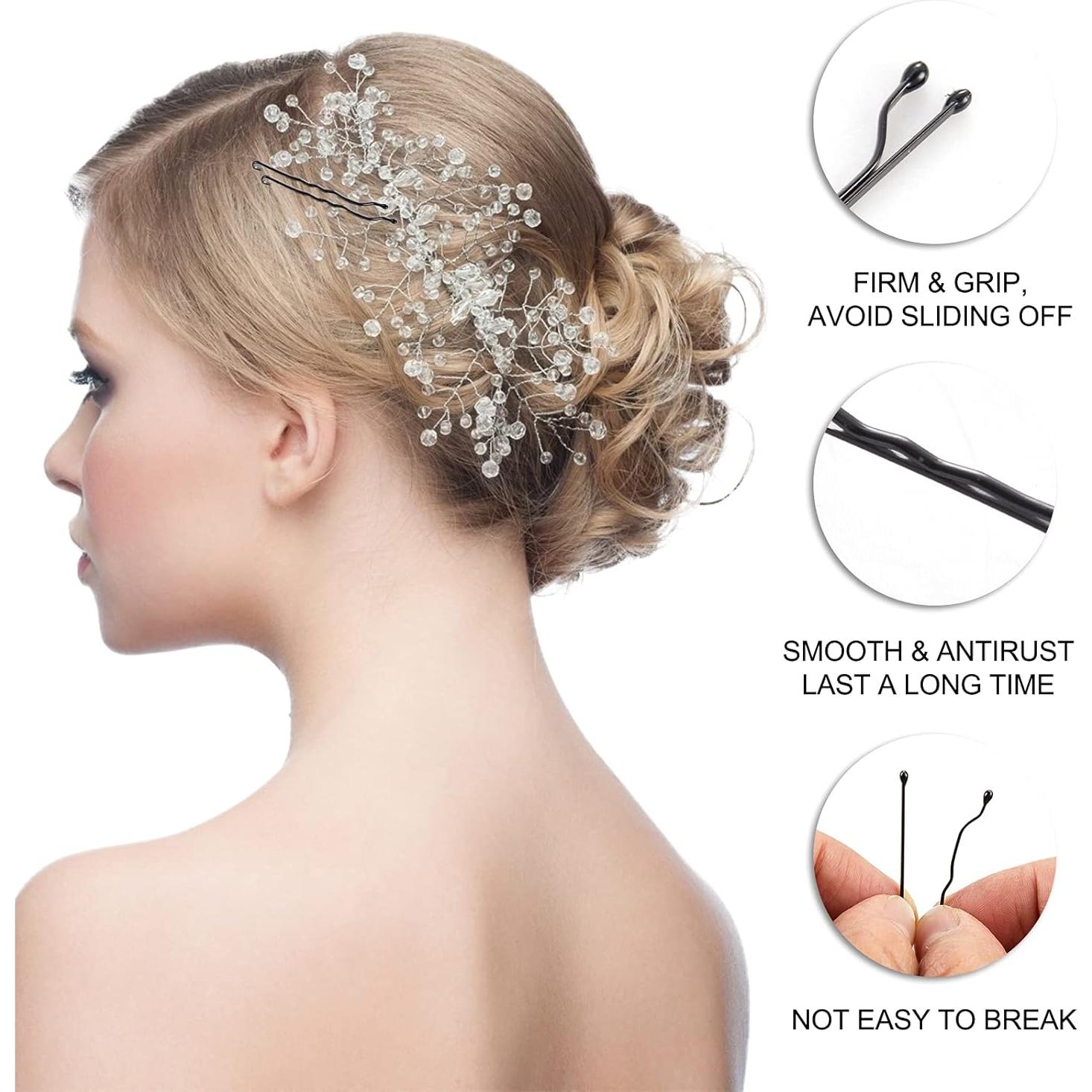 Horquillas Negras 400PCS PURPLESKY para Todo Tipo de Cabello