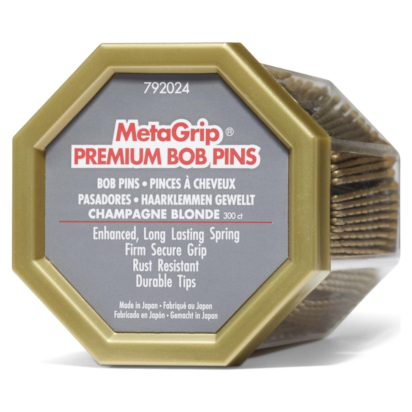 Pinzas de Pelo Rubias Premium MetaGrip 300 Unidades Japonesas