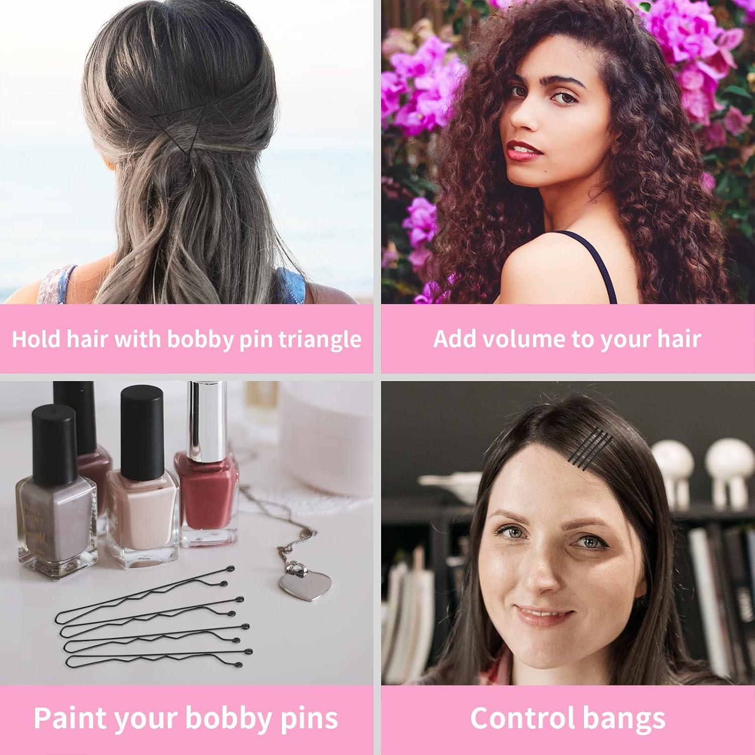 Pinza para Moños Vaincre XS Negra 150 Piezas 5.08 cm