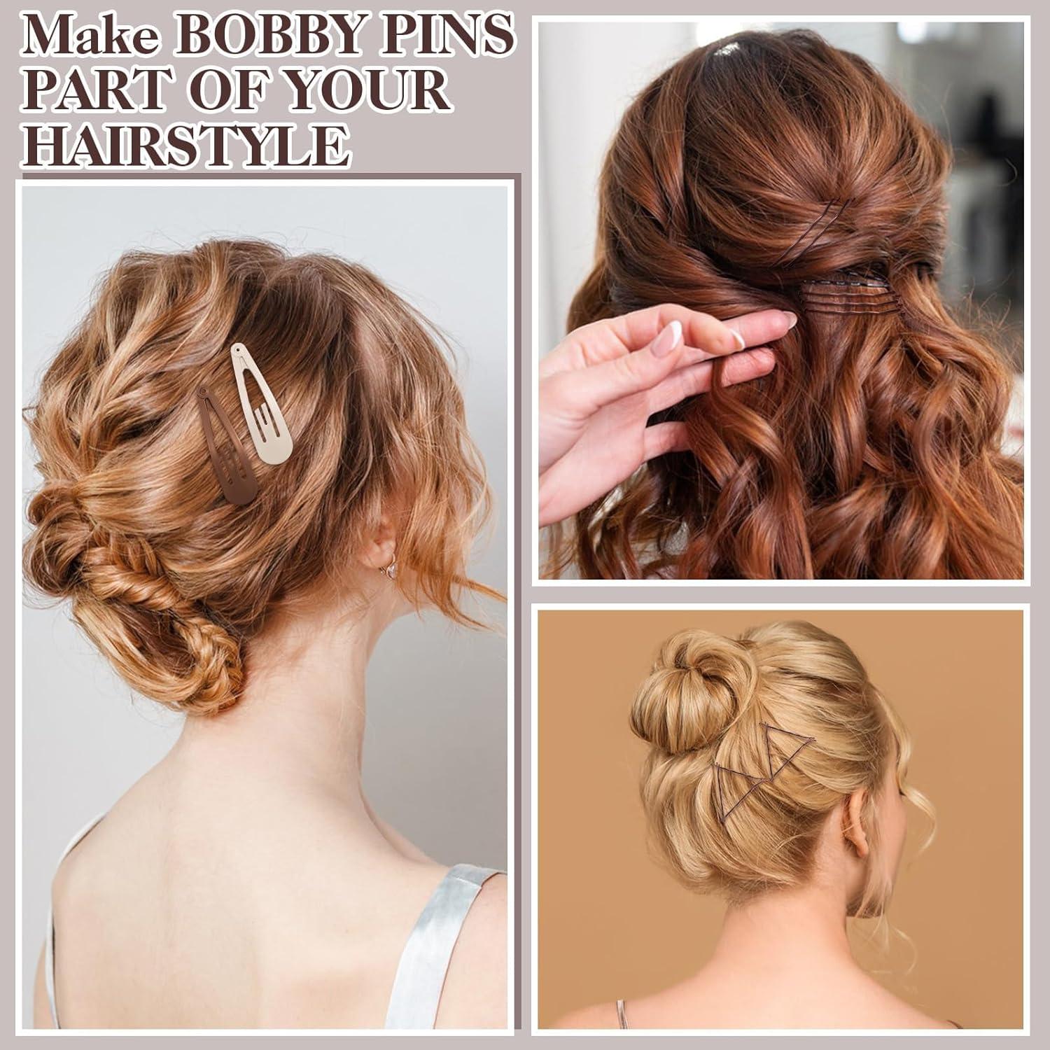 Set de 368 Piezas Pasadores de Pelo ProSuites - Marrones