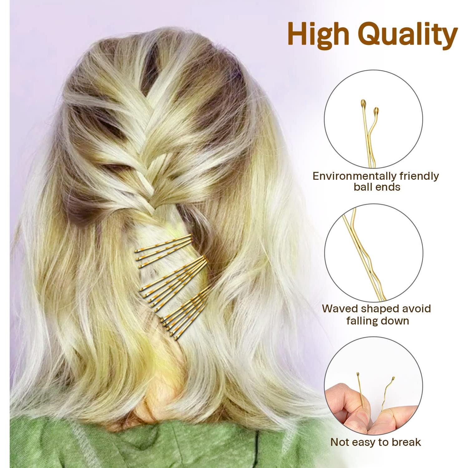 Horquillas Rubias MORGLES 240 Pcs 5.58 cm con Caja