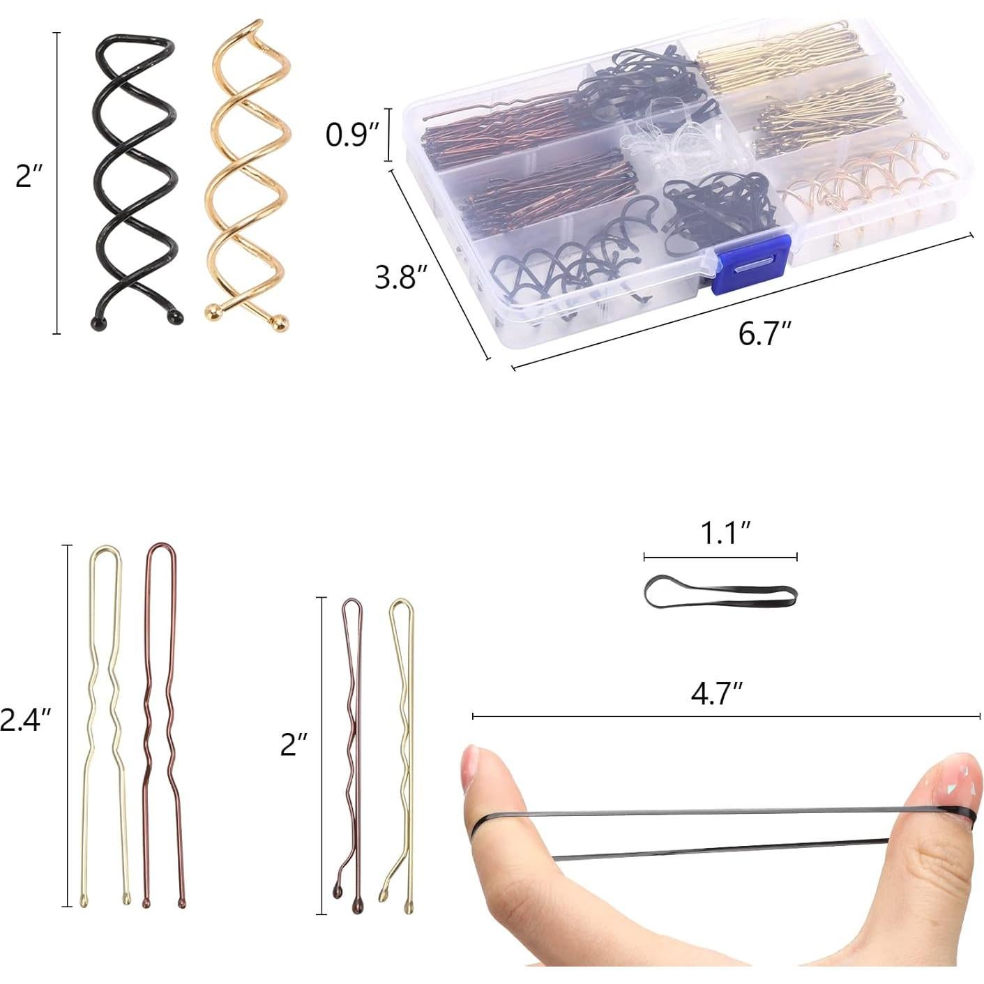 Conjunto de Sujetadores de Cabello Tbestmax - 356 Pcs