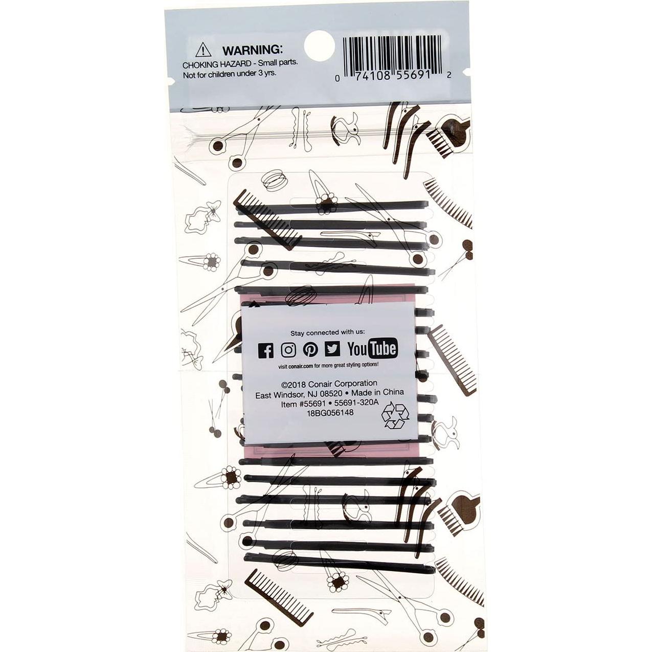 Horquillas para Cabello Conair Negras 18 Unidades