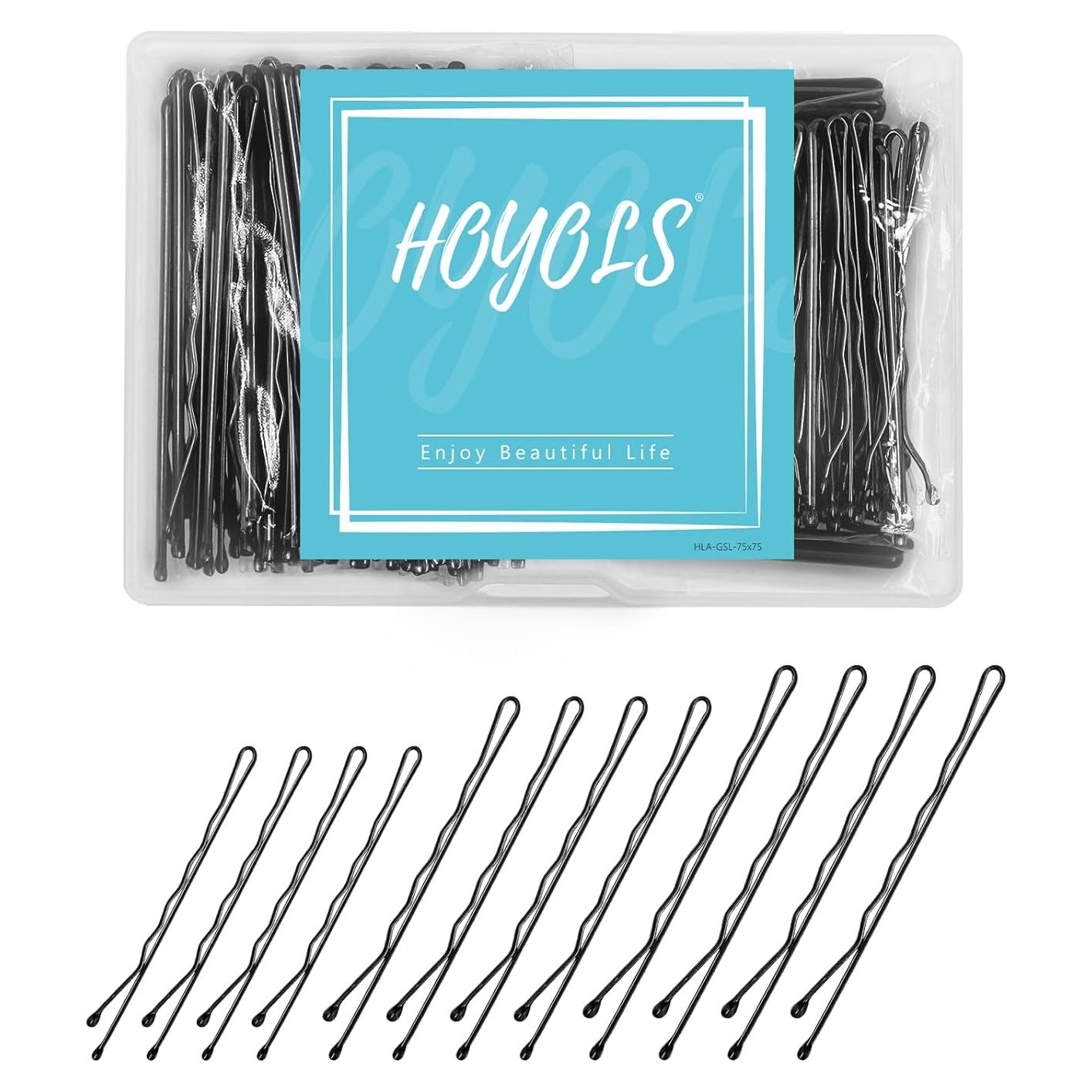 Pasadores Negros HOYOLS 150 Pcs 5-7 cm para Peinados