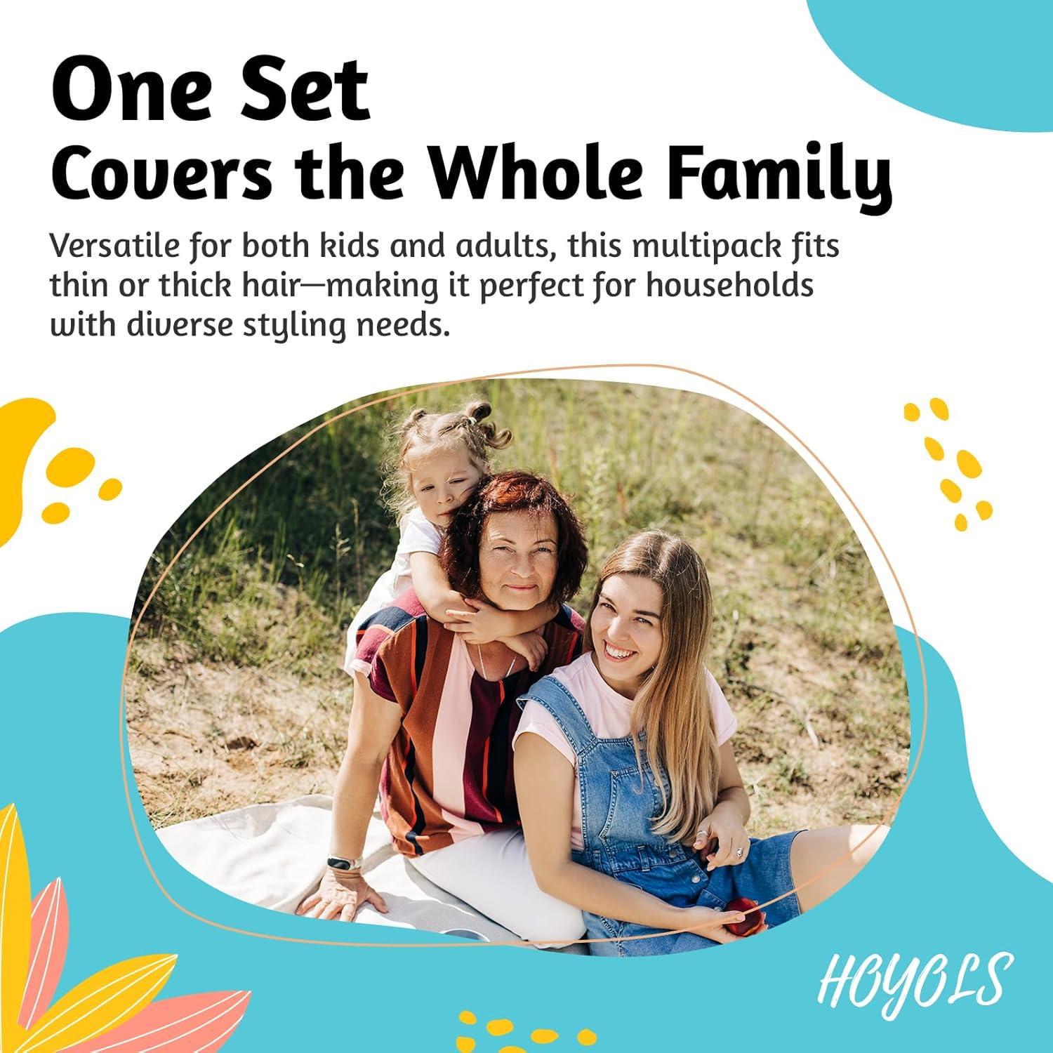 Pasadores Negros HOYOLS 150 Pcs 5-7 cm para Peinados