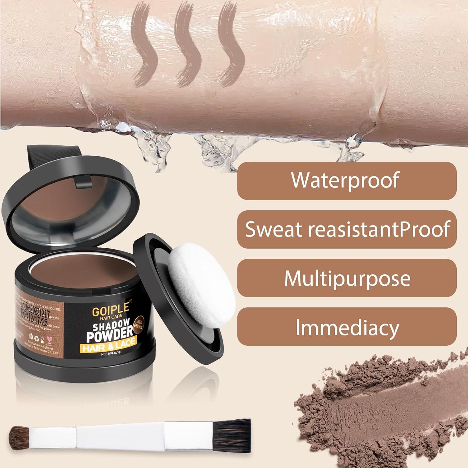 Polvo Cubridor de Raíces Lockmio - Marrón Medio, 2 Piezas