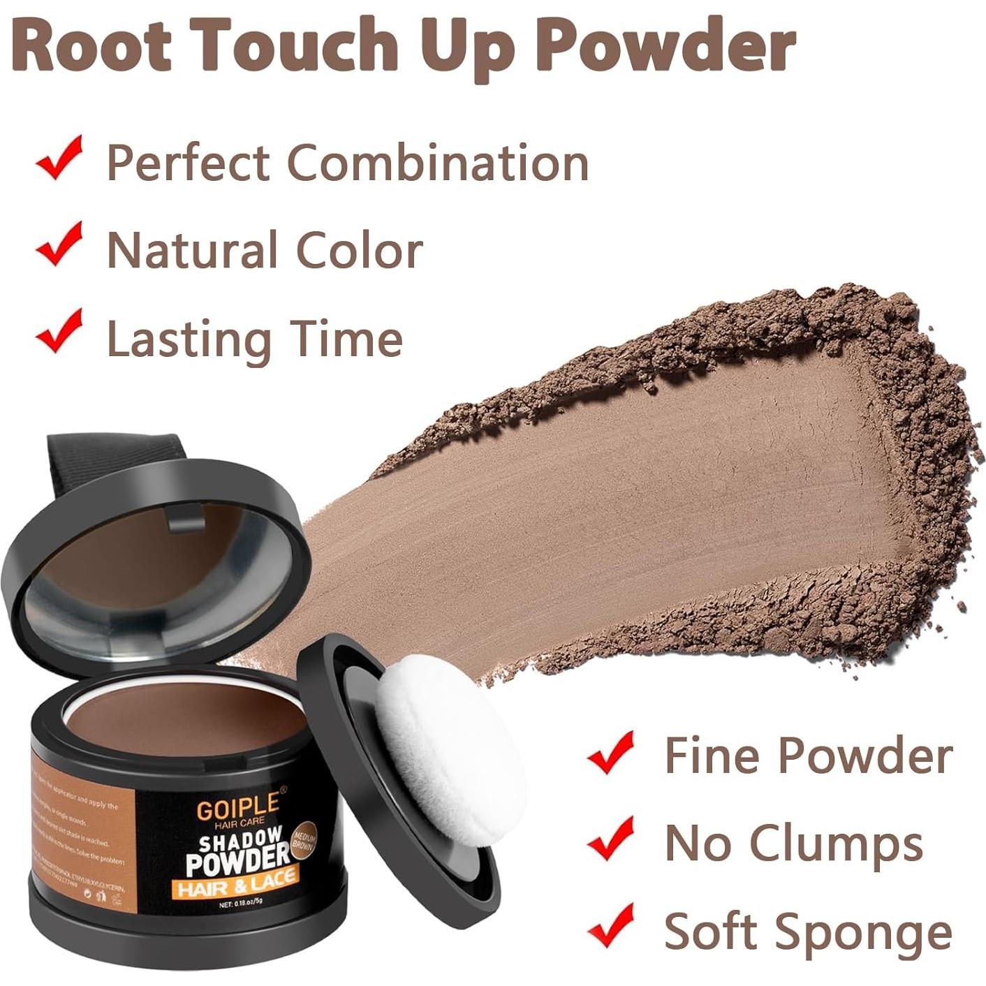 Polvo Cubridor de Raíces Lockmio - Marrón Medio, 2 Piezas