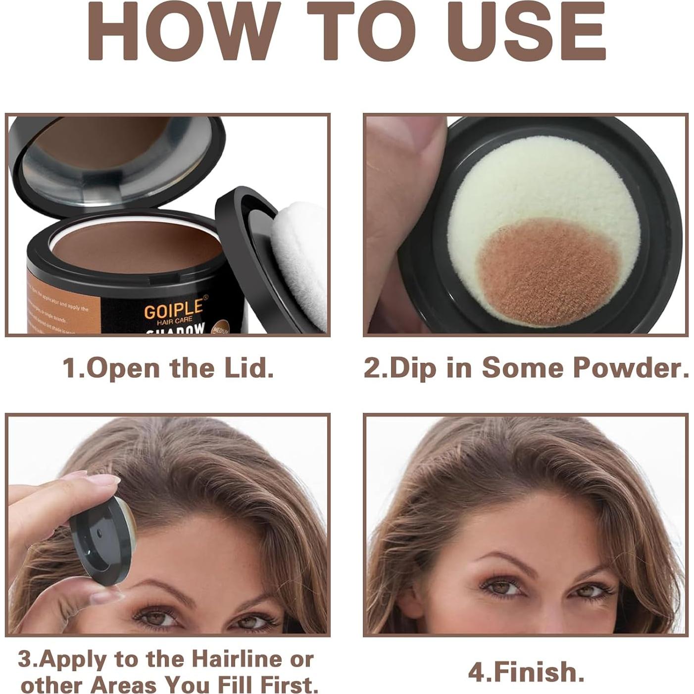 Polvo Cubridor de Raíces Lockmio - Marrón Medio, 2 Piezas