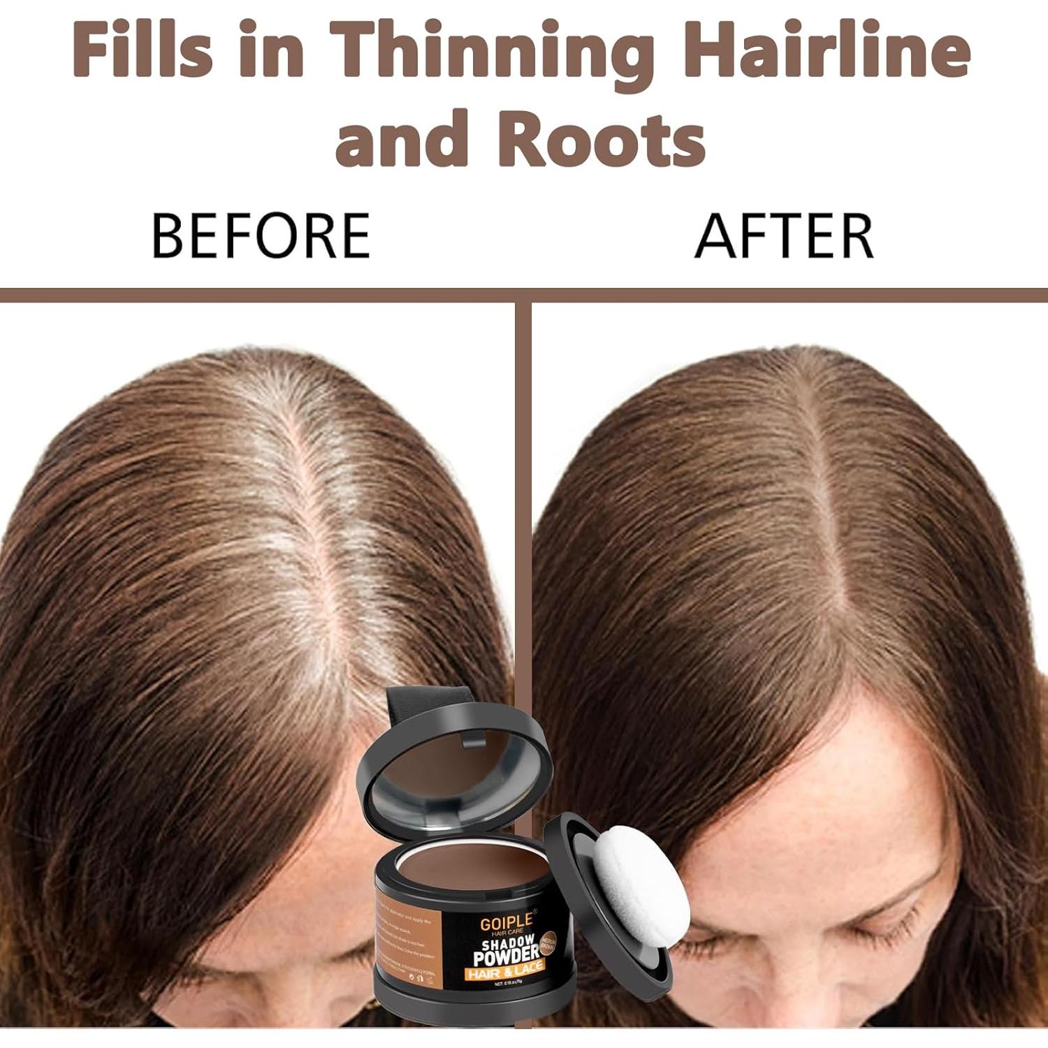 Polvo Cubridor de Raíces Lockmio - Marrón Medio, 2 Piezas