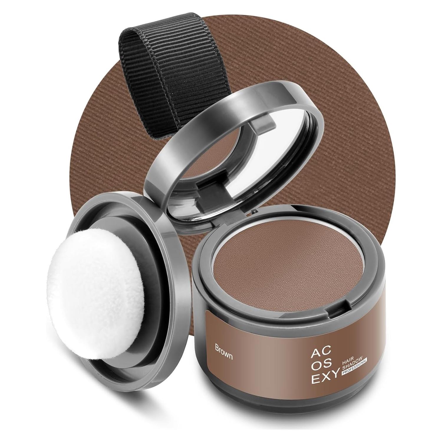 Polvo Retoque Raíces Acosexy Marrón - Cobertura Instantánea