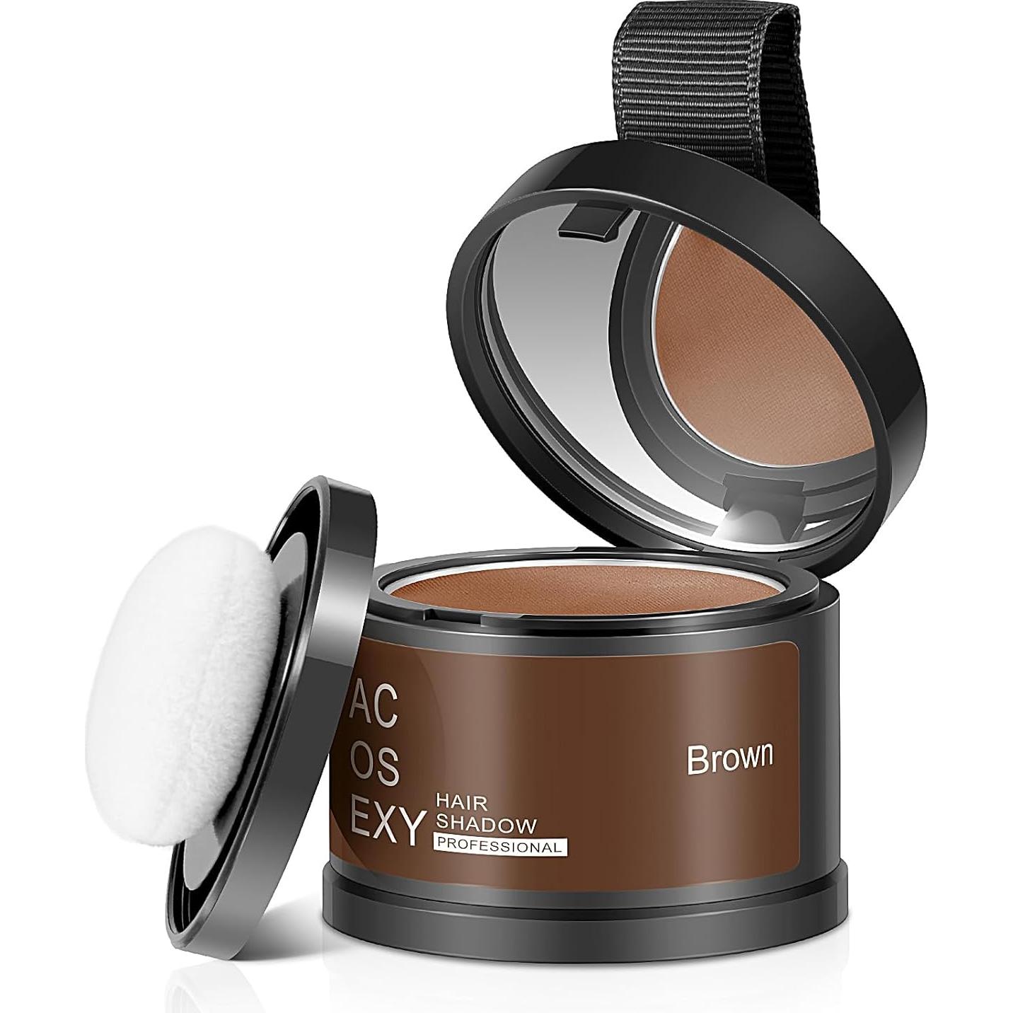 Polvo Retoque Raíces Acosexy Marrón - Cobertura Instantánea