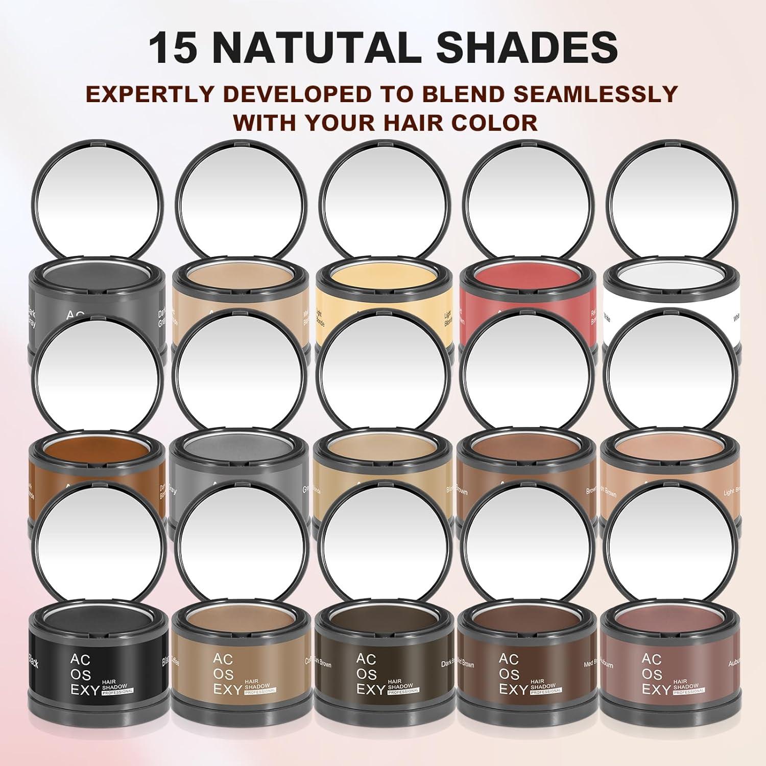 Polvo Retoque Raíces Acosexy Marrón - Cobertura Instantánea