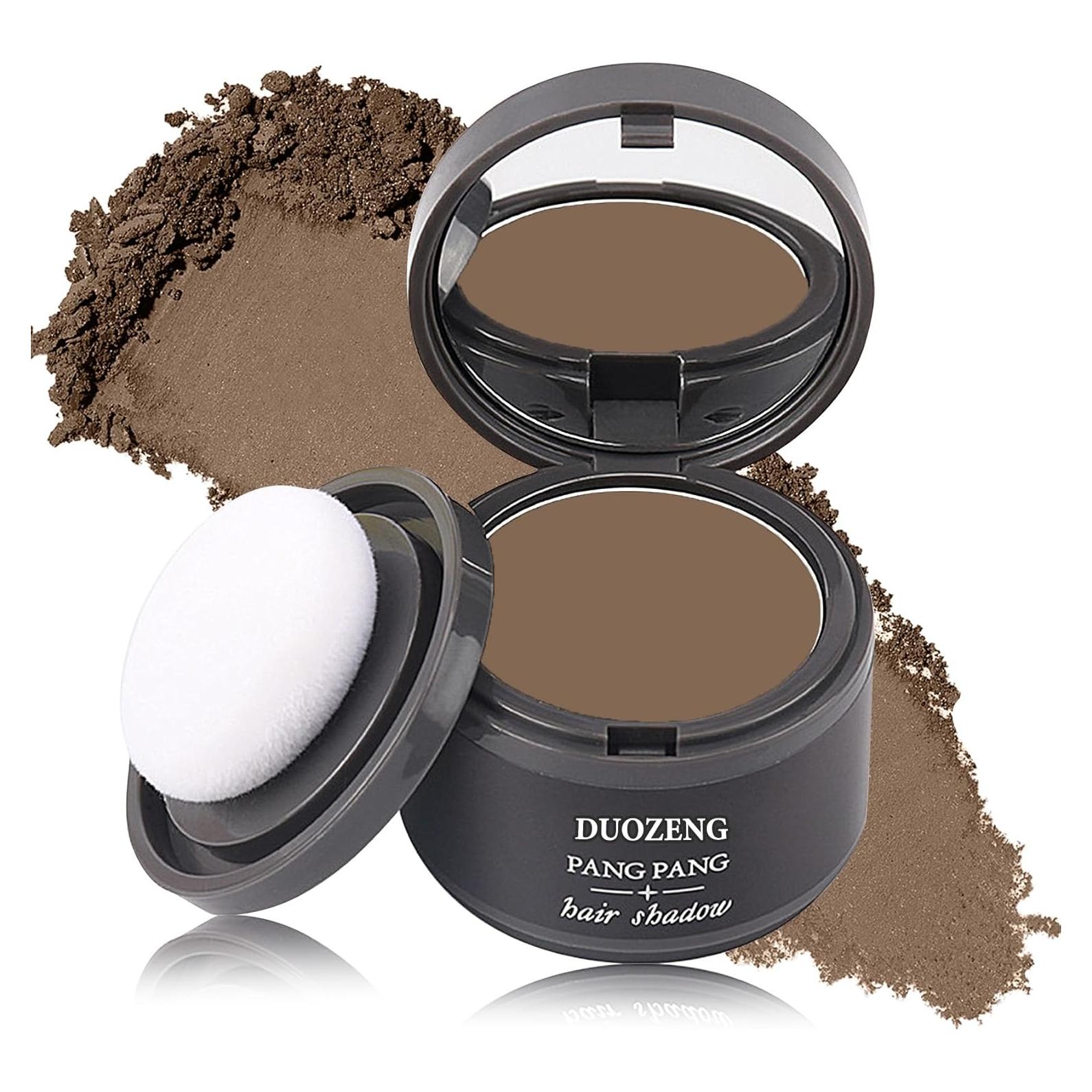 Polvo para Cabello Fino DuoZeng - Retoque Raíces Marrón Oscuro