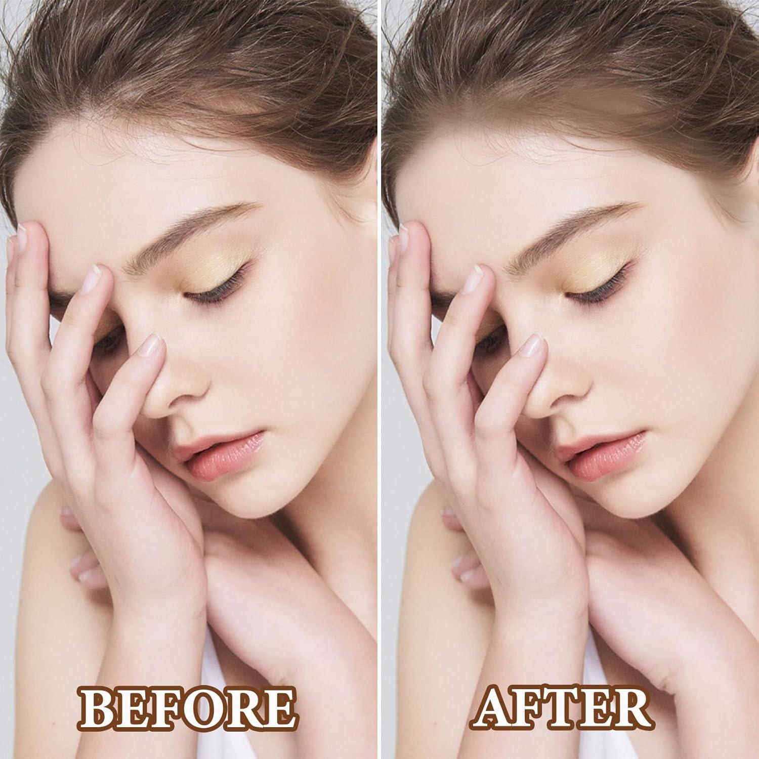 Polvo para Cabello Fino DuoZeng - Retoque Raíces Marrón Oscuro