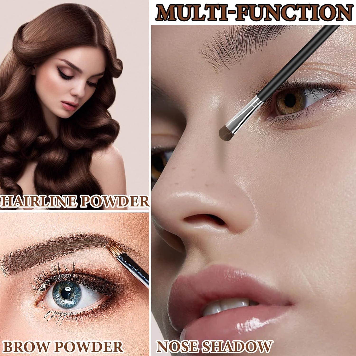 Polvo para Cabello Fino DuoZeng - Retoque Raíces Marrón Oscuro