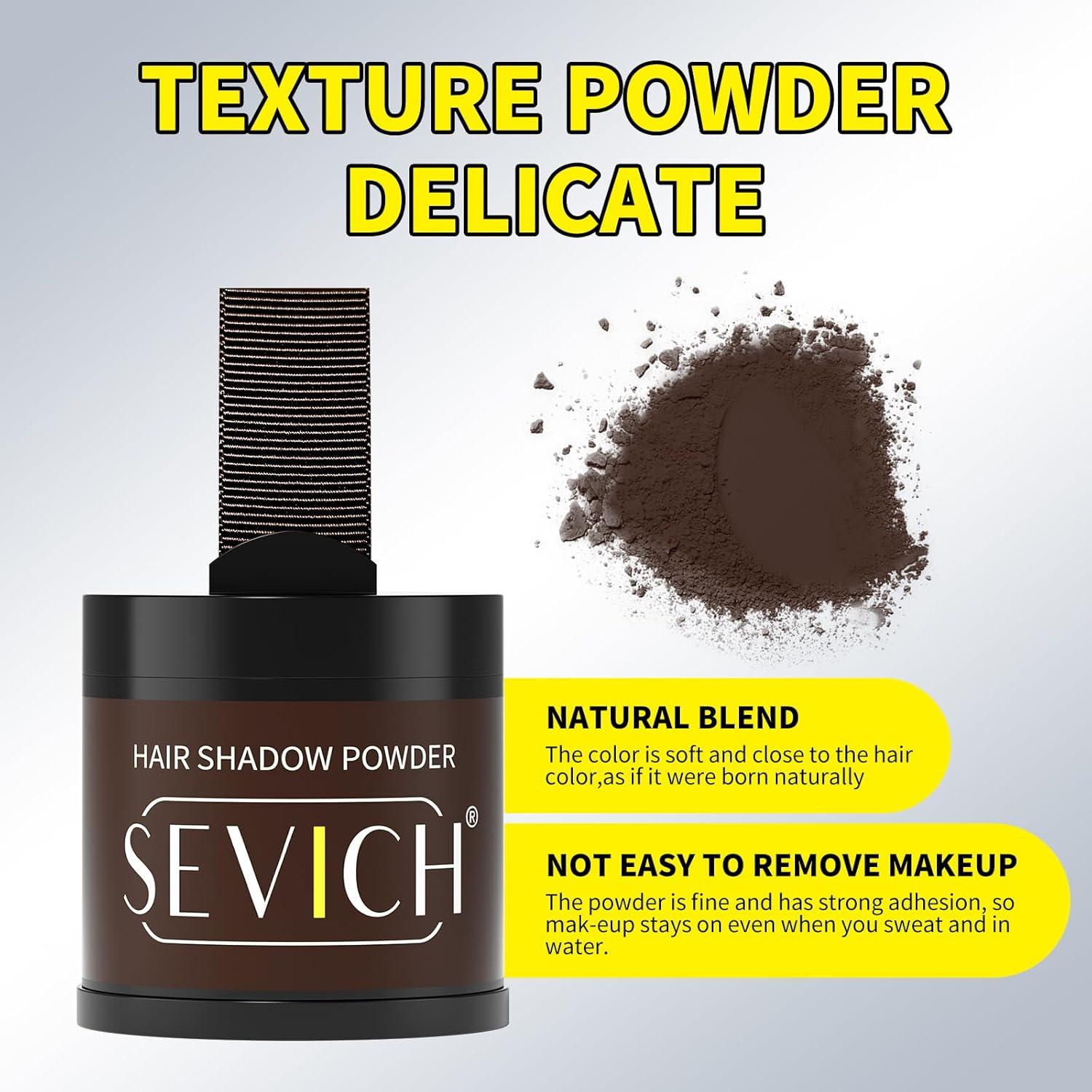 Polvo para Cabello Sevich 10g Marrón Oscuro - Cubre Raíces