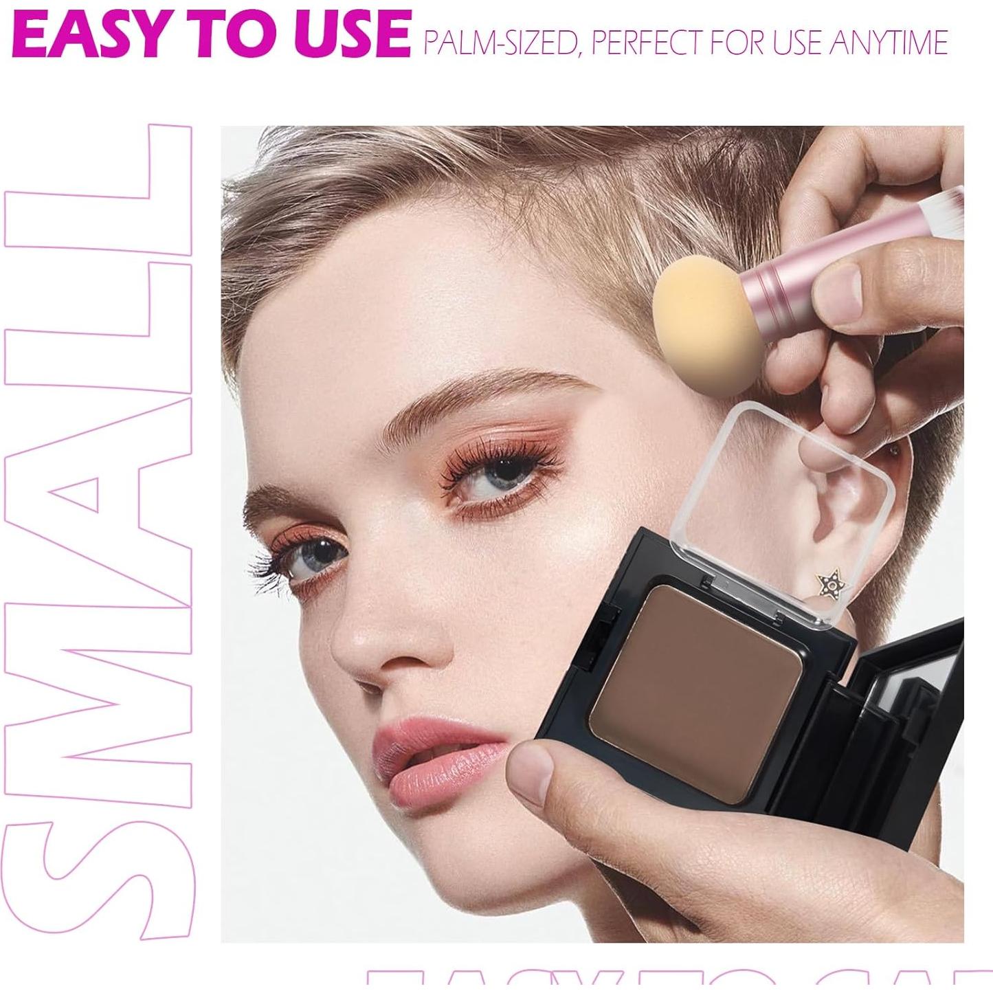 Polvo Retoque Raíces Acomler Marrón Medio 0.12kg - Cobertura Cabello Gris